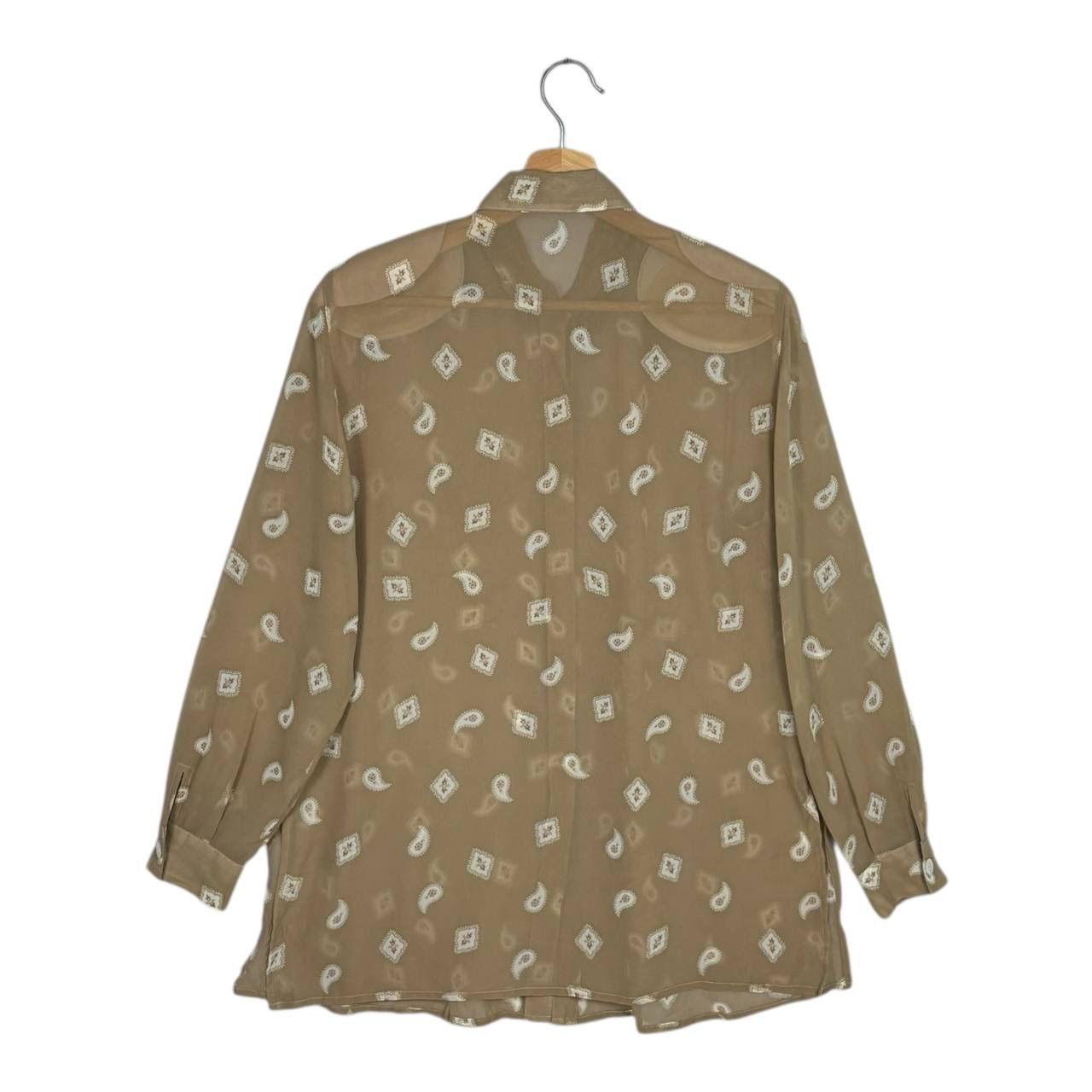Burberry Vintage Burberrys Paisley Silk Shirt 90s C-TK83 M Rare Size M / US 6-8 / IT 42-44 - 2 Thumbnail