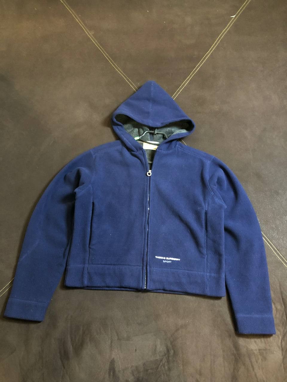 Burberry Burberry vintage crazy Y2K hoodie zip blue Thomas Burberry Size L / US 10 / IT 46 - 1 Thumbnail