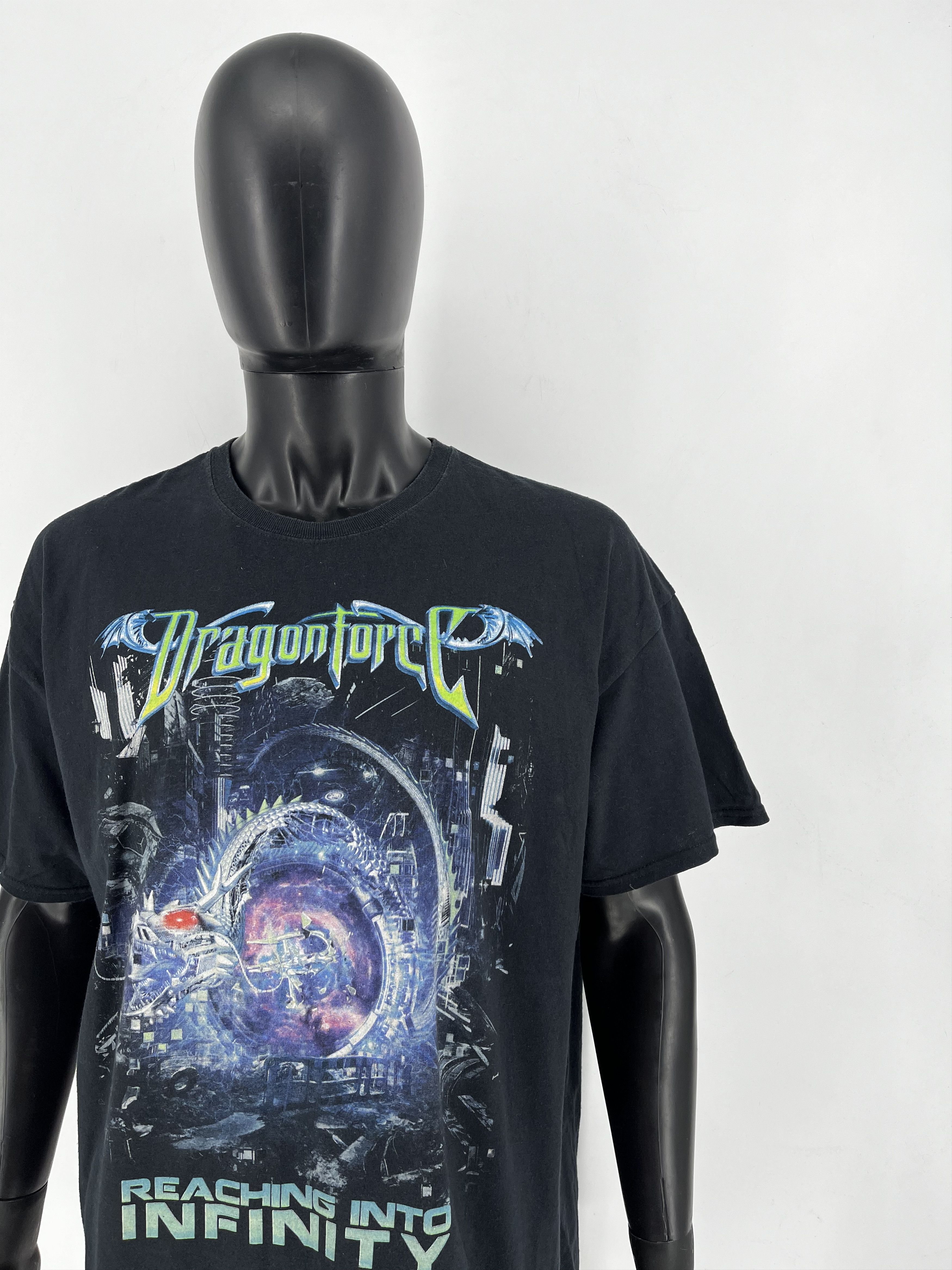 Band Tees Dragonforce Inhuman Rampage Tour Band Graphic T-Shirt Adult Size US XXL / EU 58 / 5 - 7 Thumbnail