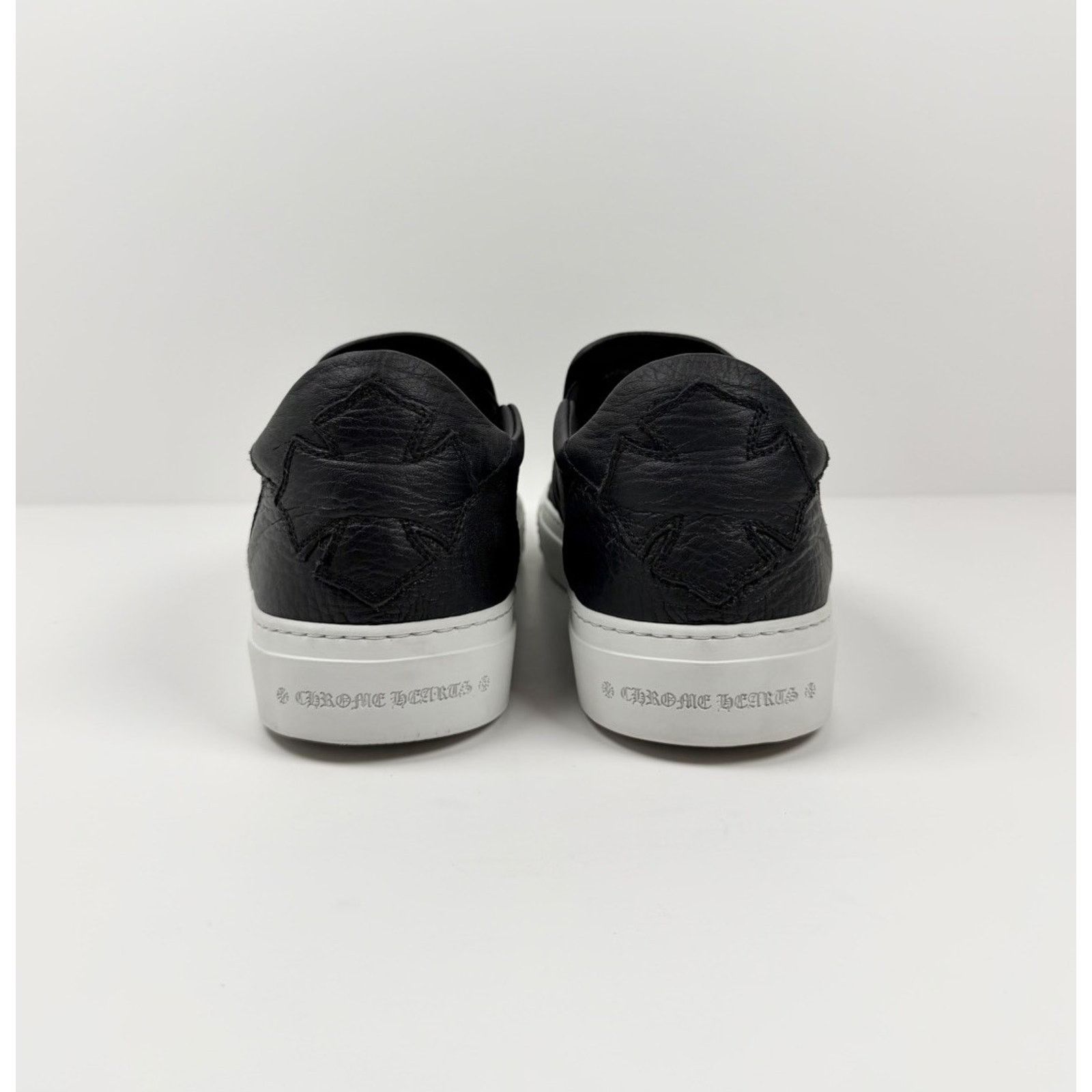 Chrome Hearts Size 7UK/8US - Chrome Hearts Dagger Leather Slip On Sneakers Size US 8 / EU 41 - 6 Thumbnail