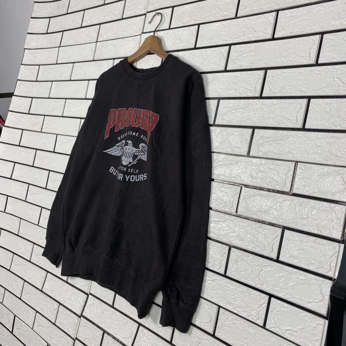 Japanese Brand Vintage Sweatshirt Prouder Big Logo Size US M / EU 48-50 / 2 - 3 Thumbnail