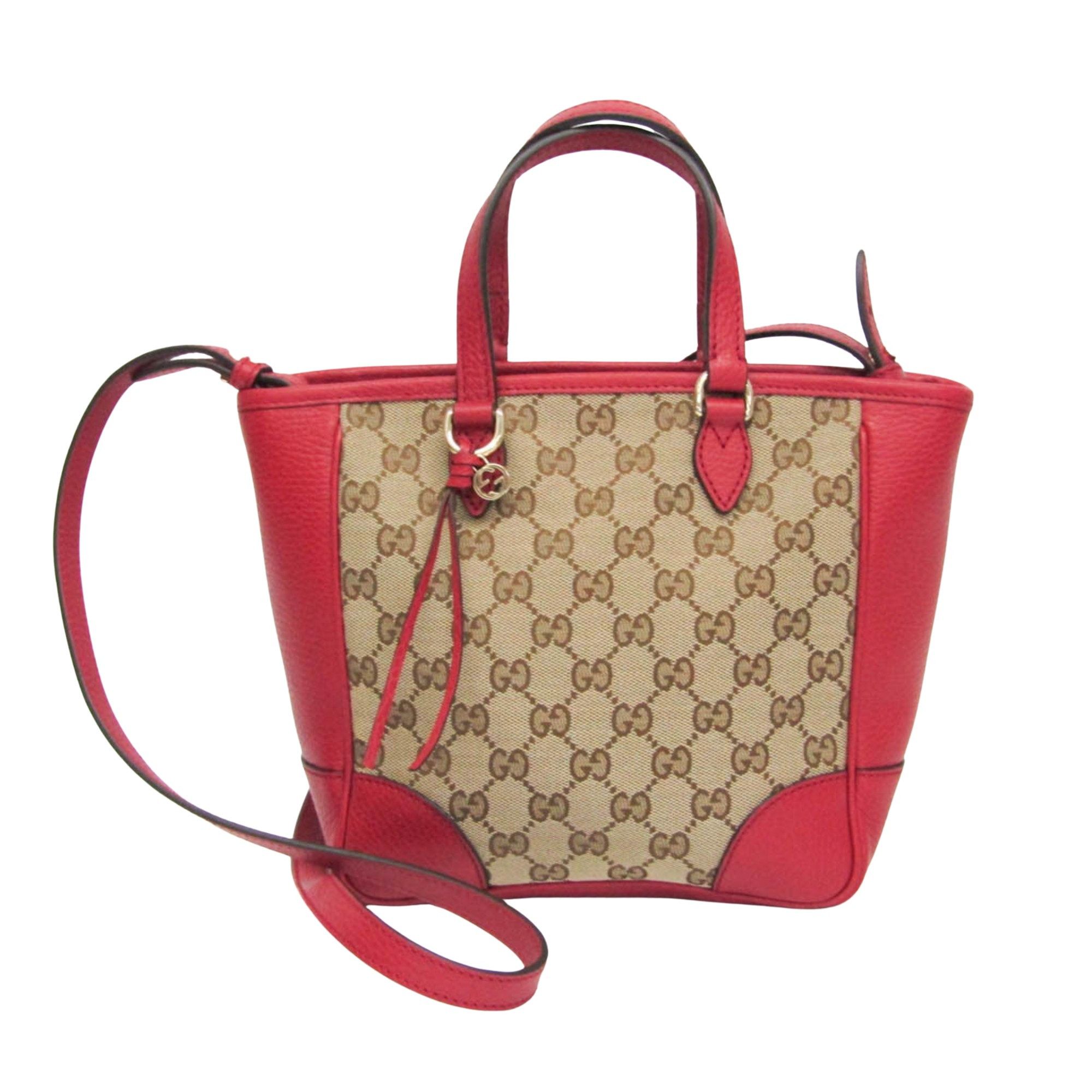 Gucci Gg Canvas Red Canvas Handbag (Pre-Owned) Size ONE SIZE - 1 Thumbnail