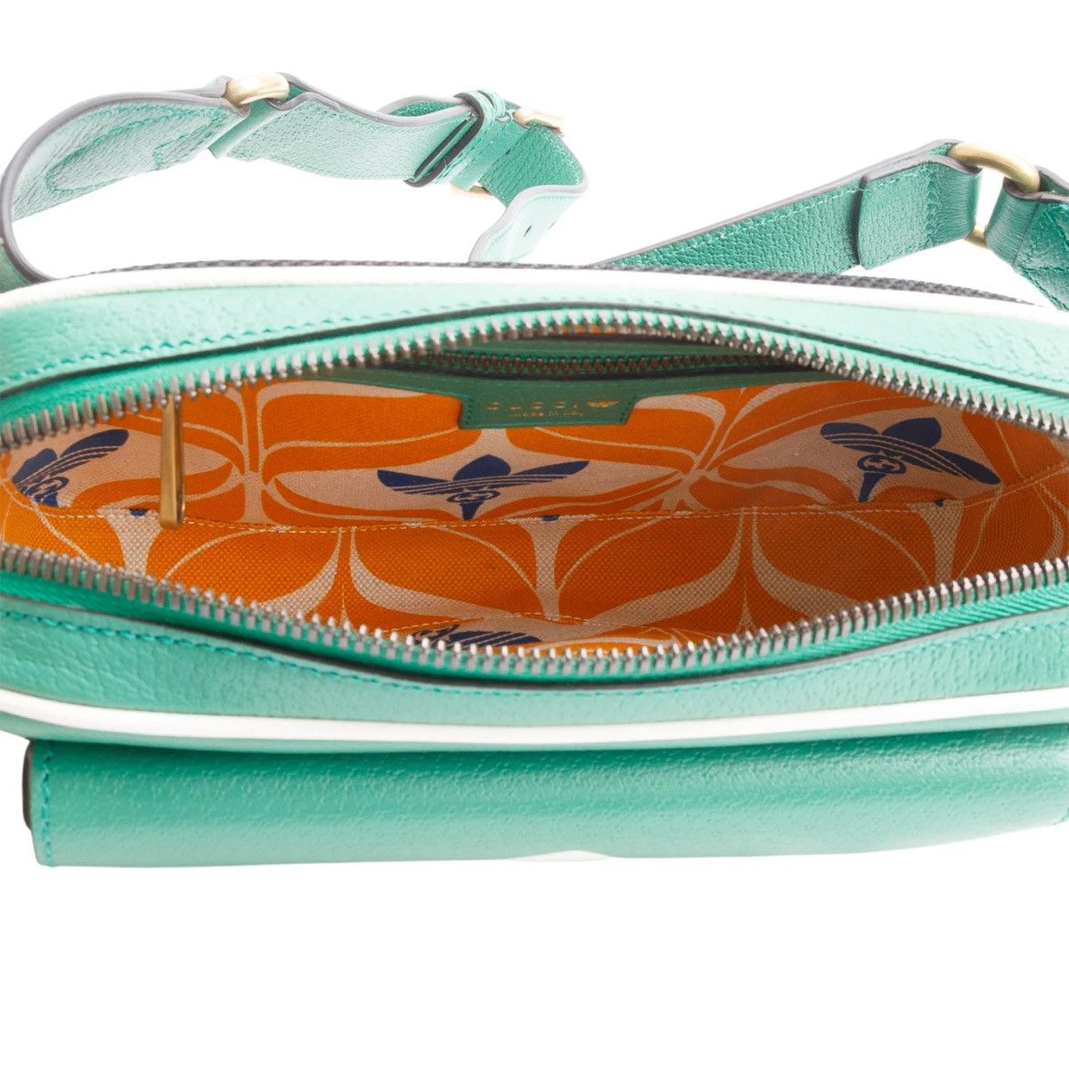 Gucci GUCCI x Adidas Green Calfskin Leather Trefoil Logo Belt Bag Size ONE SIZE - 6 Thumbnail