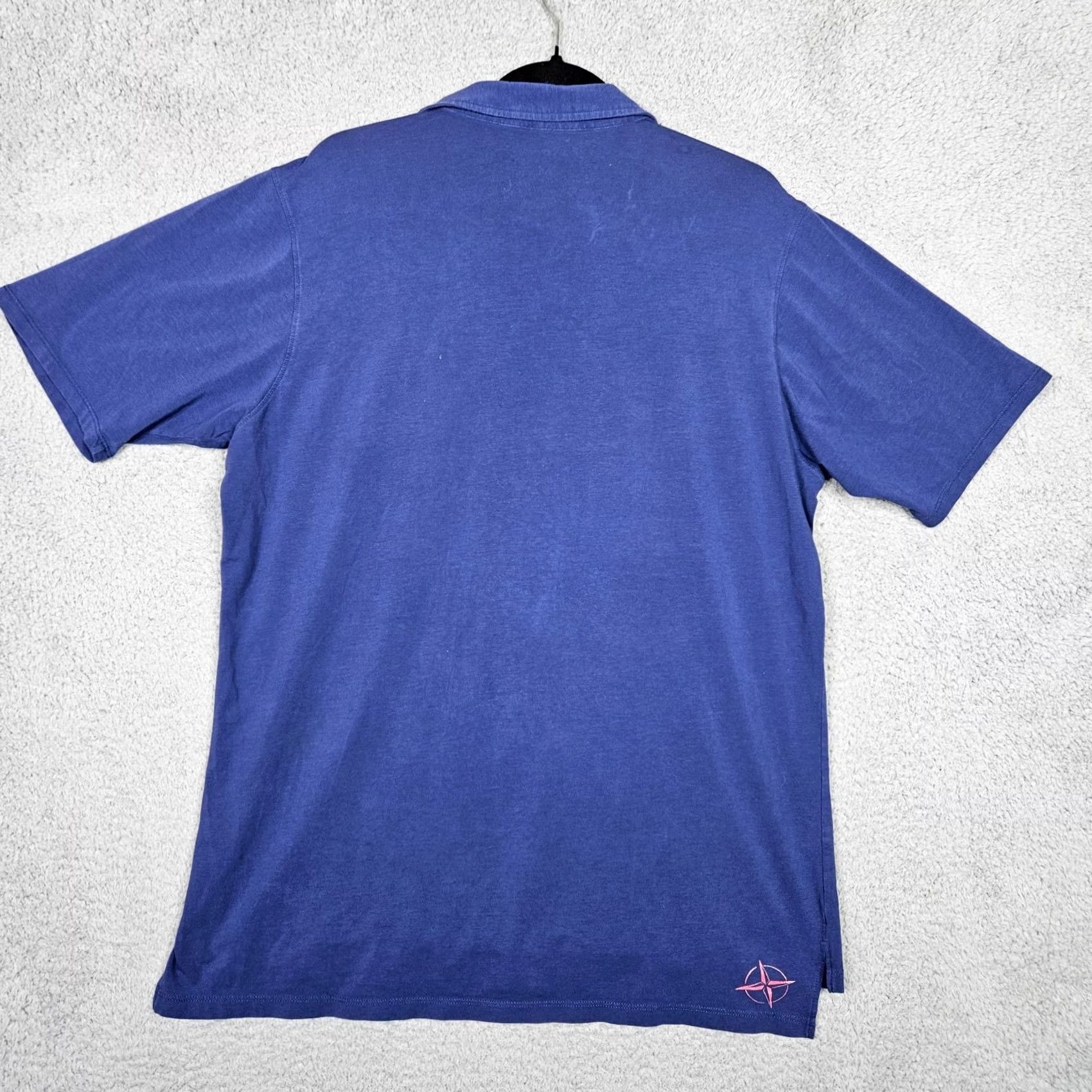 Vintage B.DRADDY USA Polo Shirt Short Sleeve Men M Blue Solid Cotton Polyester Logo Button Casual Activewear Shirt Size US M / EU 48-50 / 2 - 6 Thumbnail