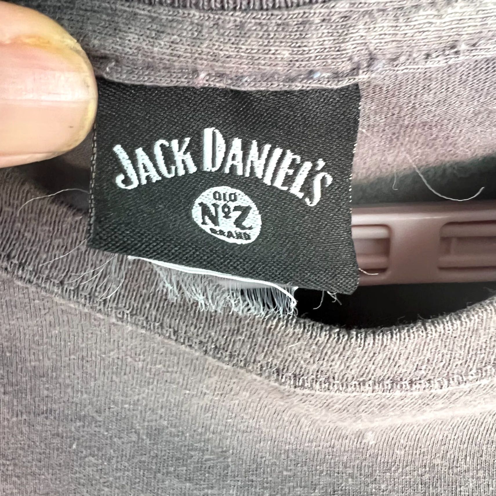 Vintage Jack Daniels Old No.7 Brand Tennessee Whiskey Shirt Mens 2X Gray Graphic Short Sleeve Crew Neck Big & Tall Mens Size US XXL / EU 58 / 5 - 4 Thumbnail