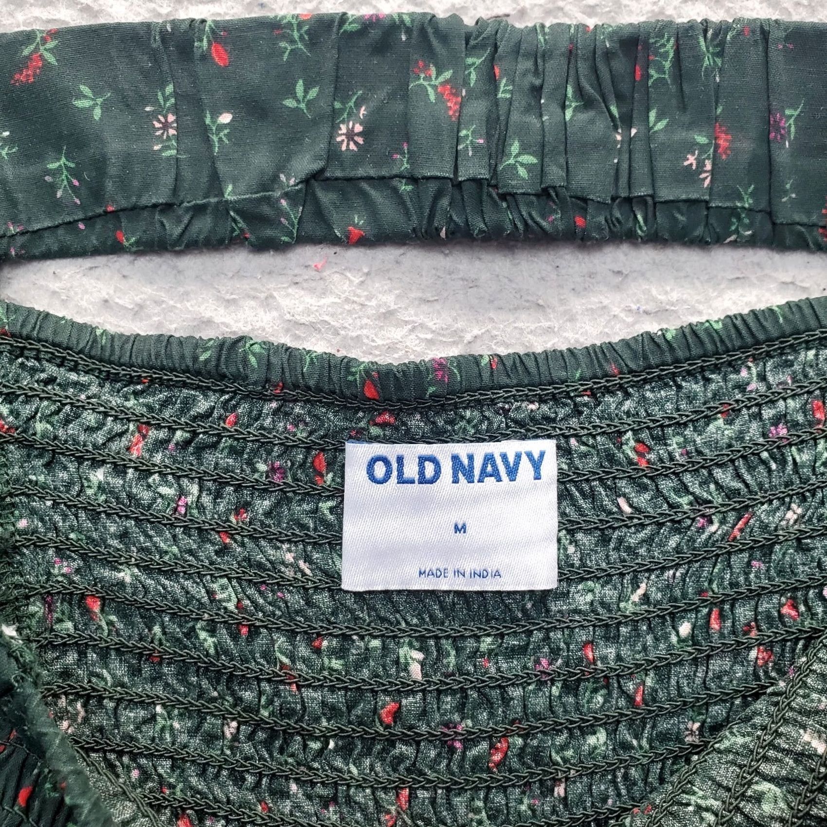 Old Navy Old Navy Blouse Womens Size M Multicolor Floral Rayon Square Neck Top Size M / US 6-8 / IT 42-44 - 5 Thumbnail