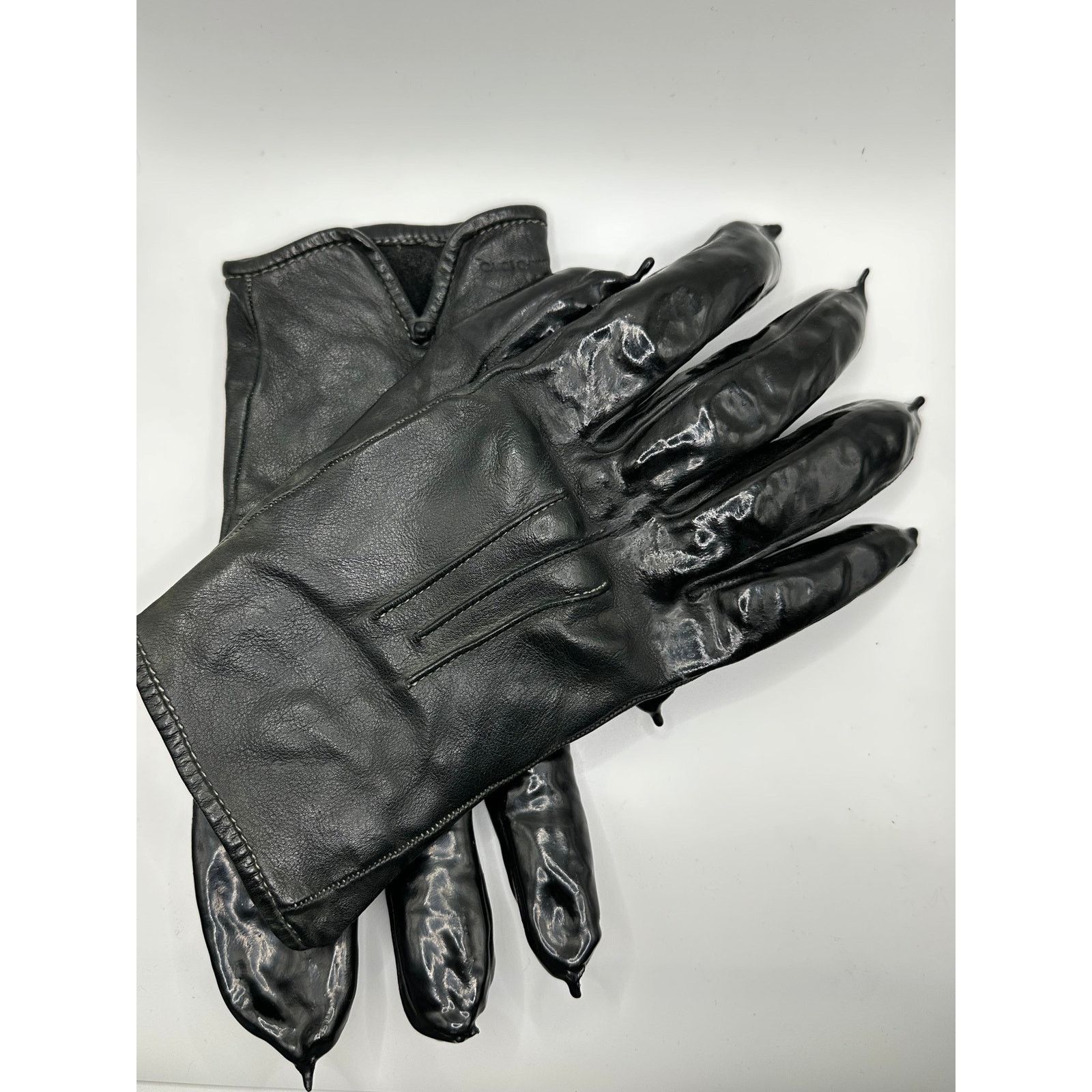 Carol Christian Poell Carol Christian Poell drip leather gloves Size ONE SIZE - 10 Thumbnail