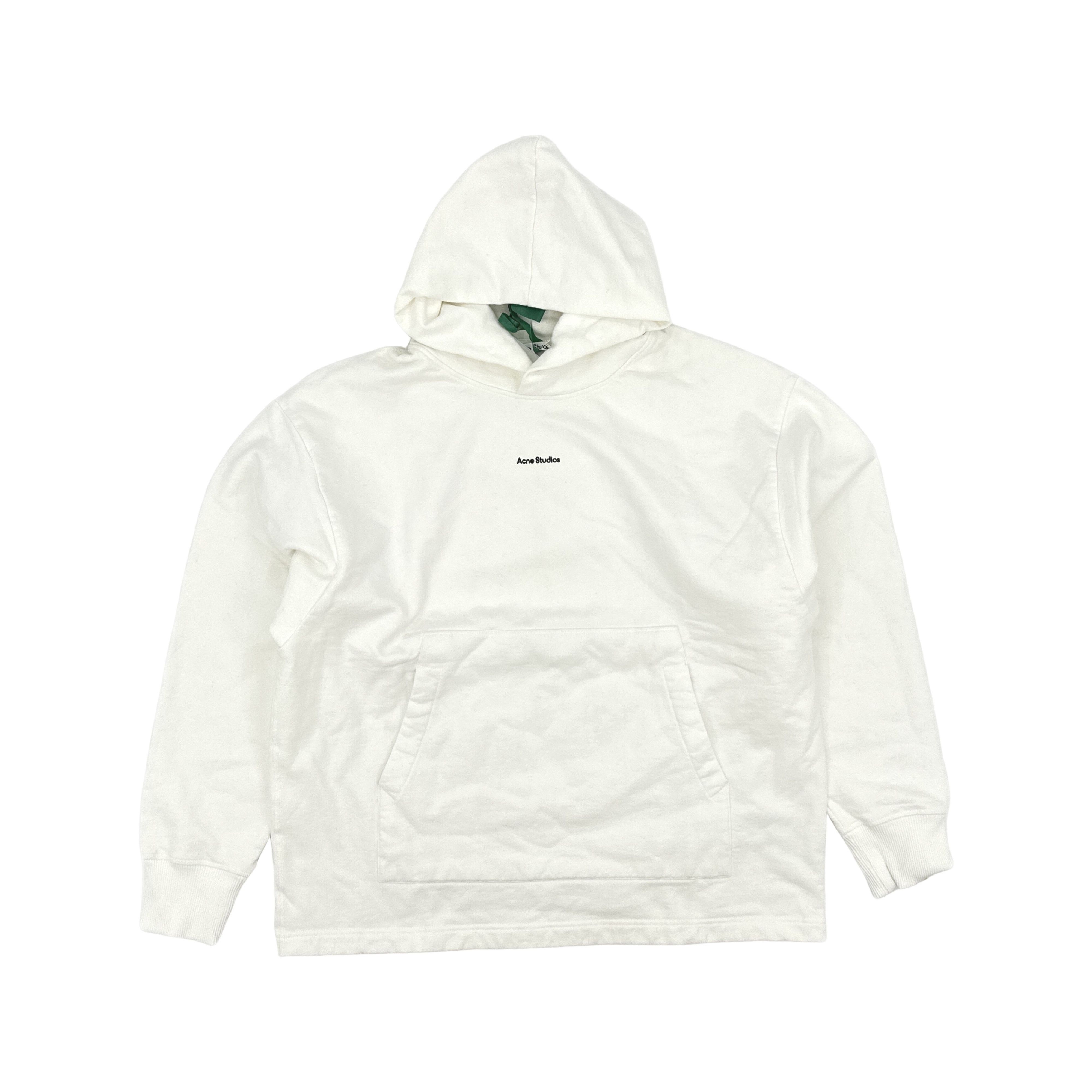 Acne Studios Acne Studios Embroidered Logo Hoodie Beige XL Size US XL / EU 56 / 4 - 1 Thumbnail