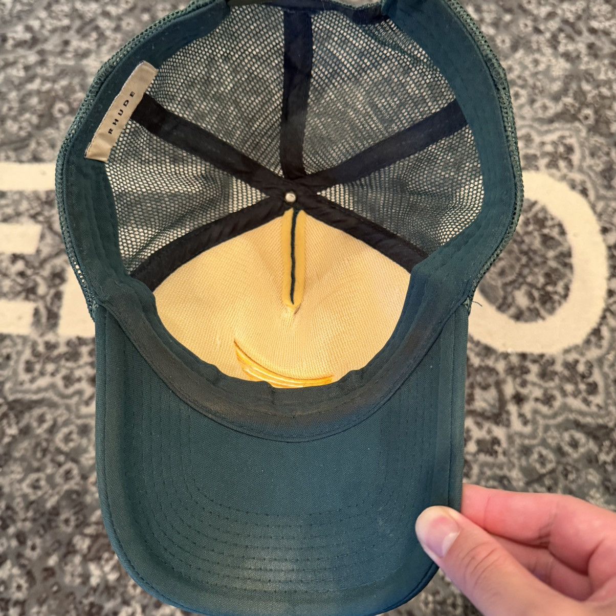 Rhude Rhude Rhonda Powered By Dreams Trucker Hat Size ONE SIZE - 4 Thumbnail