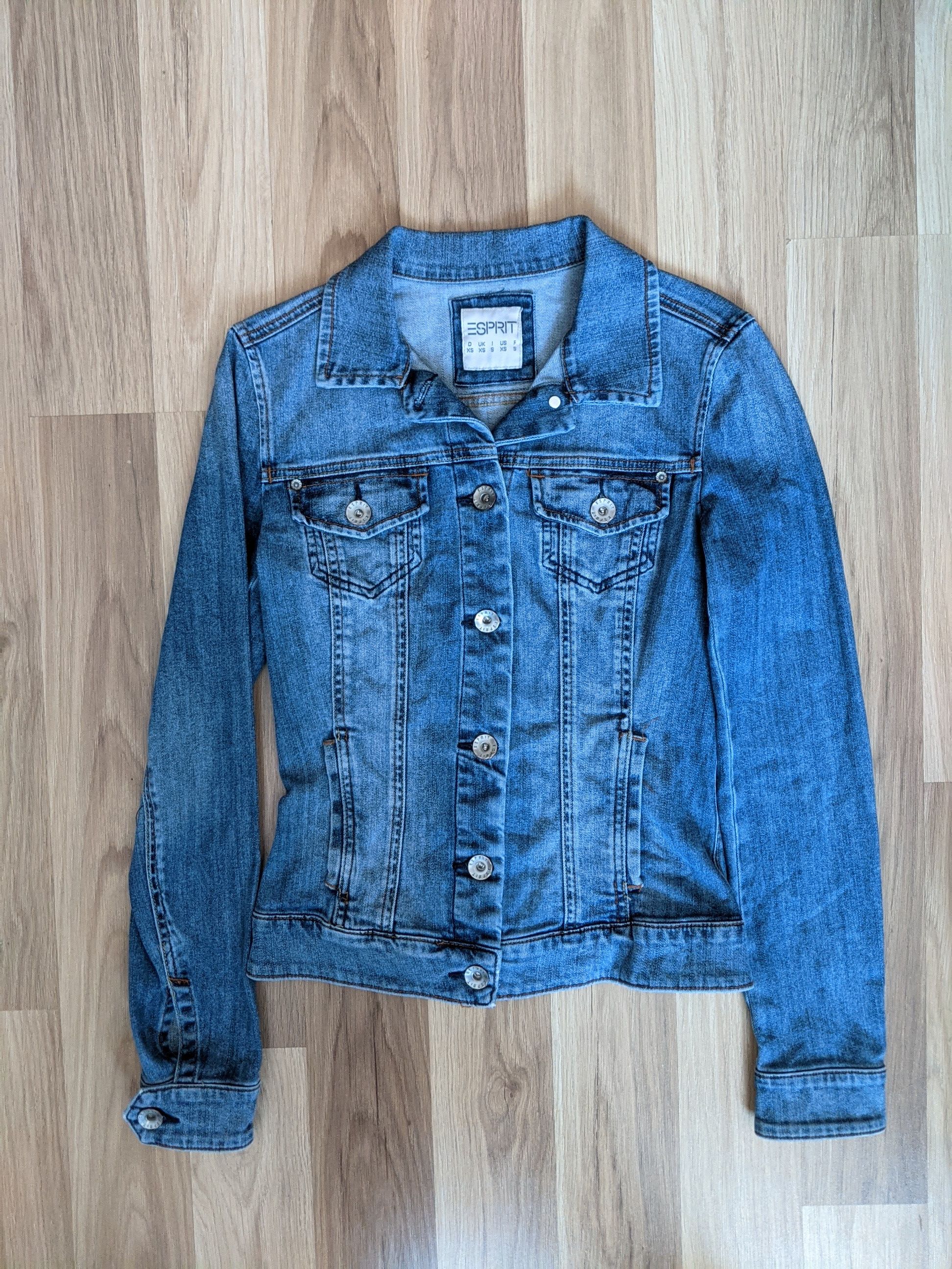 Esprit ESPRIT Womens Denim Jacket size XS US Blue Cotton Size XS / US 0-2 / IT 36-38 - 4 Thumbnail