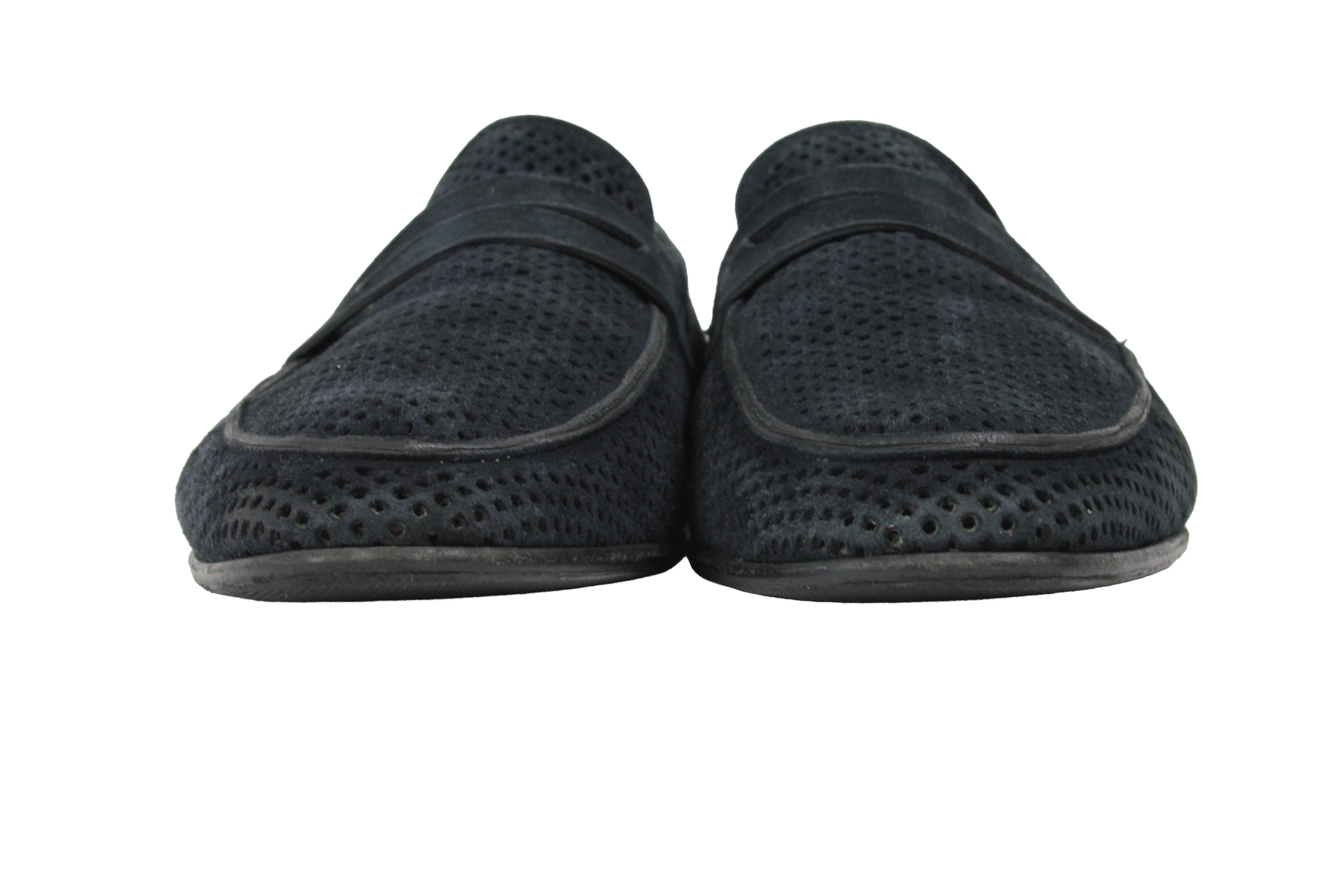 John Galliano 00S Logo Y2K Style Suede Mesh Loafers Vintage Size US 11 / EU 44 - 4 Thumbnail