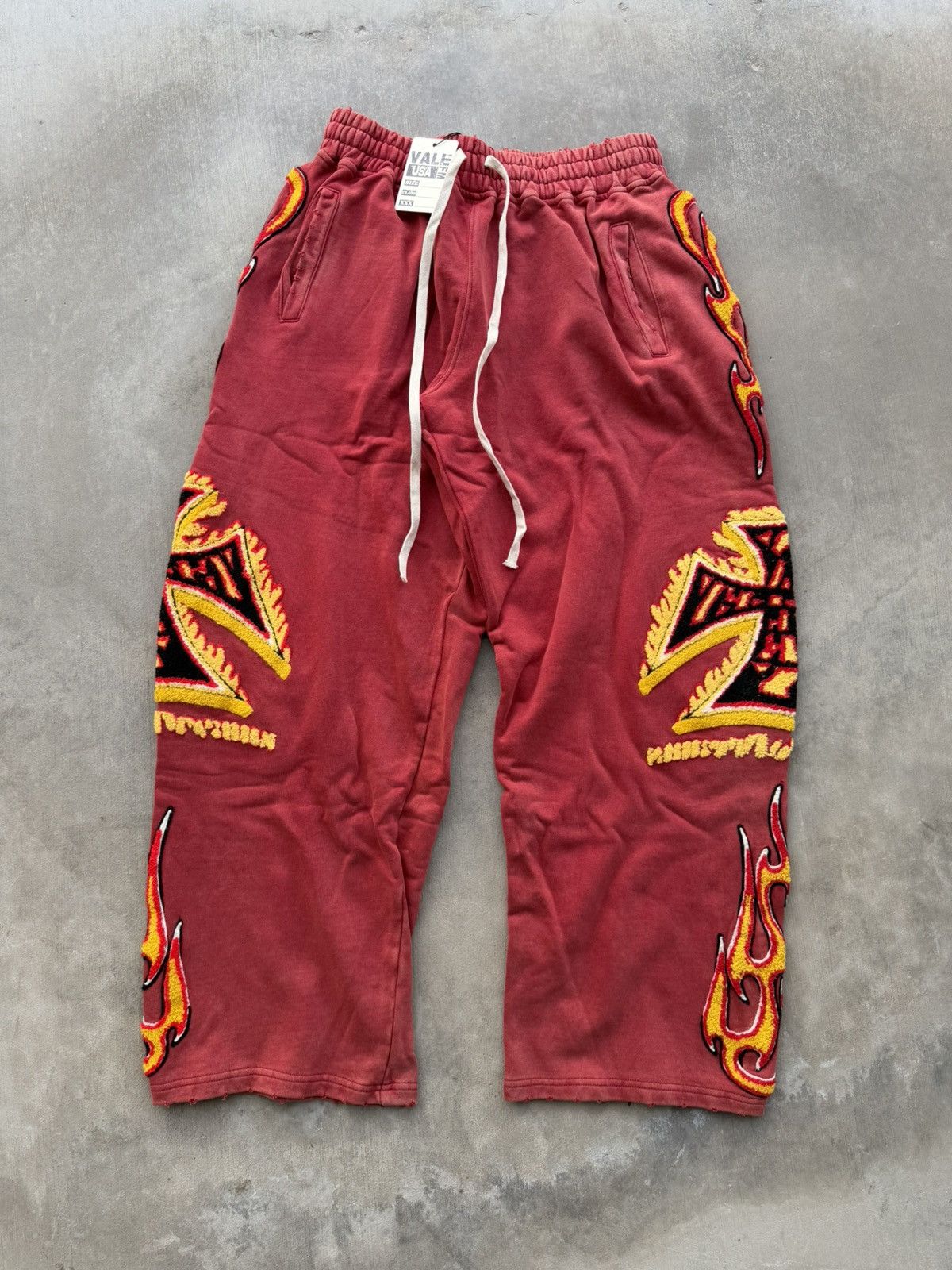 Vale Vale Forever La Flare Sweats – Red NWT Size Small Size US 30 / EU 46 - 1 Thumbnail