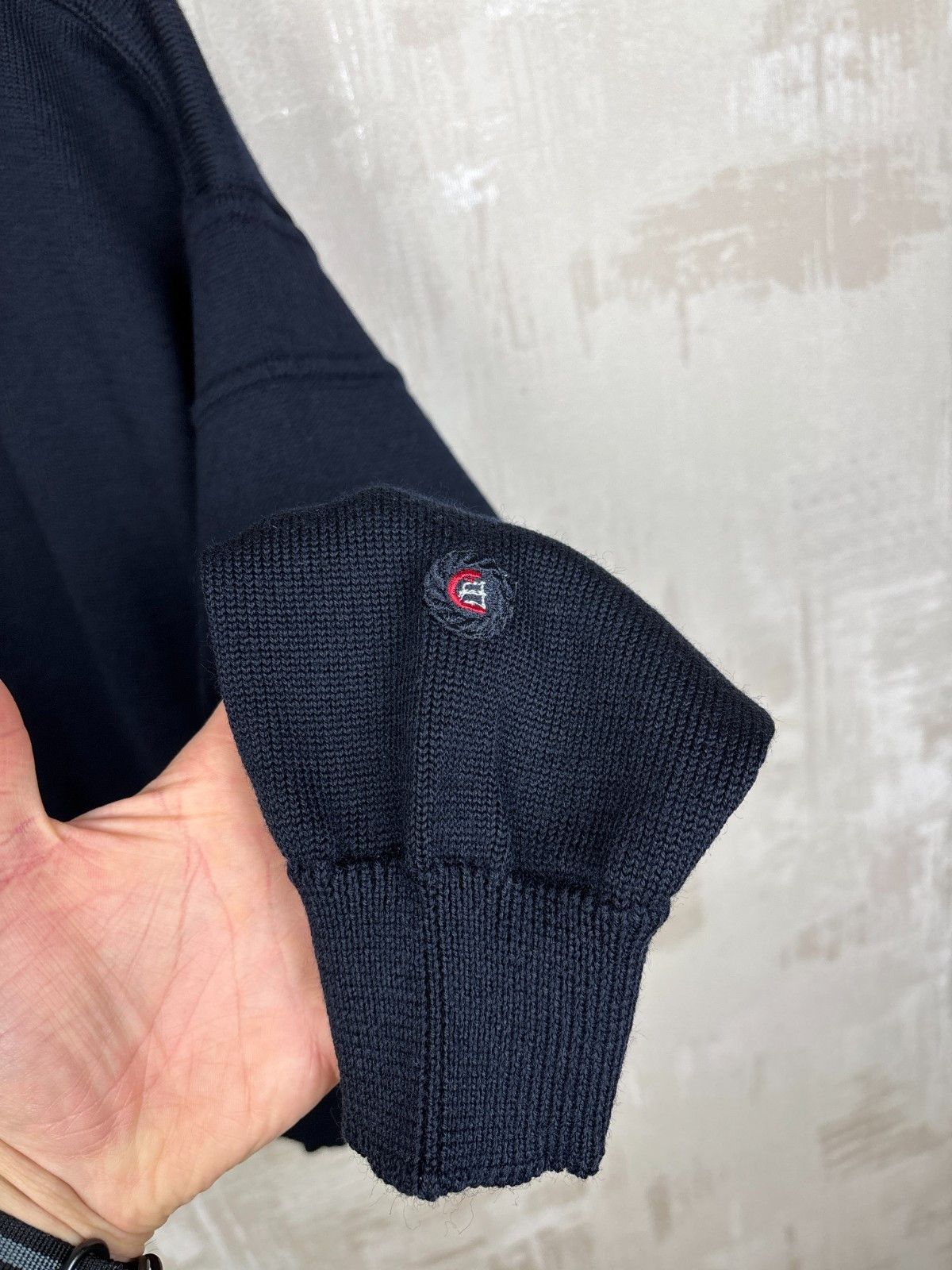 Other Vintage Yachting Clipper Wool Cardigan Sweater Navy Blue Size US L / EU 52-54 / 3 - 12 Thumbnail