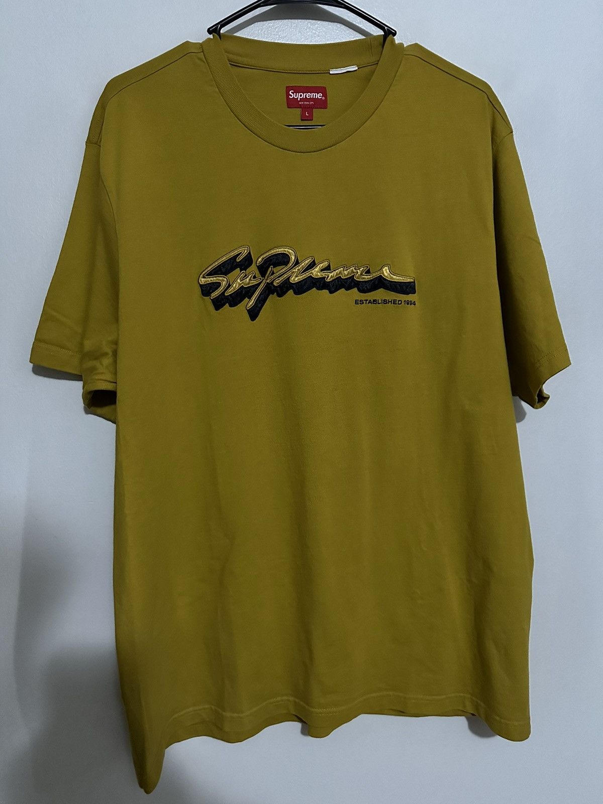 Supreme Supreme Shadow Script S/S Top Tee Size US L / EU 52-54 / 3 - 1 Thumbnail