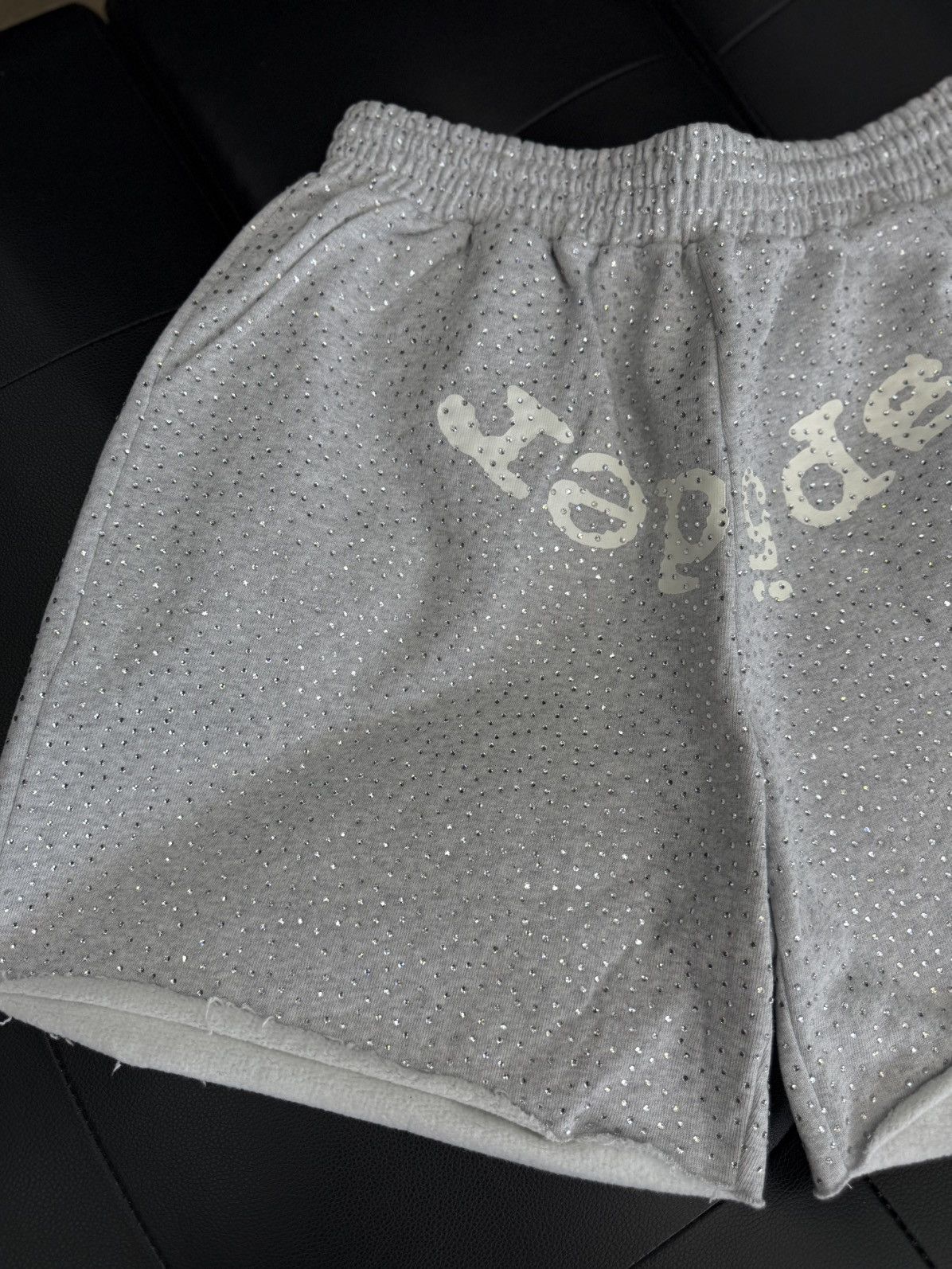 Sp5der Sp5der VVS Rhinestone Cotton Shorts Size (Medium) NEW Size US 30 / EU 46 - 3 Thumbnail