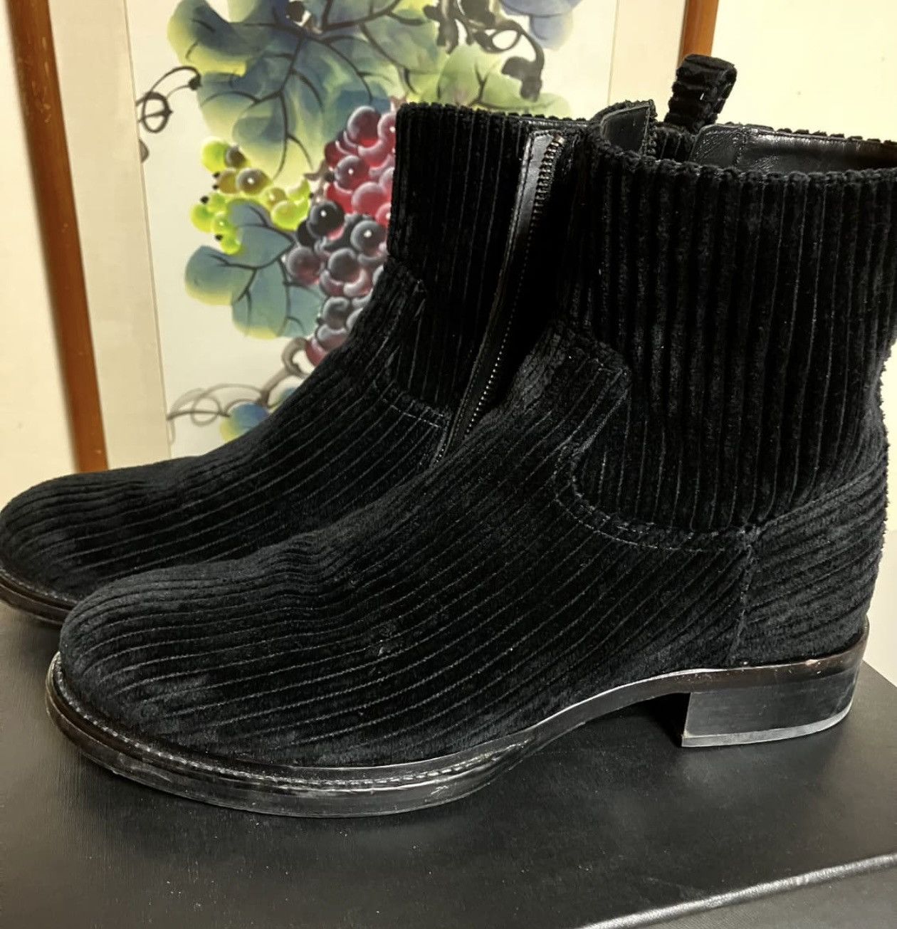 Ann Demeulemeester Ann demeulmeester velvet boots Size US 9 / EU 42 - 1 Thumbnail