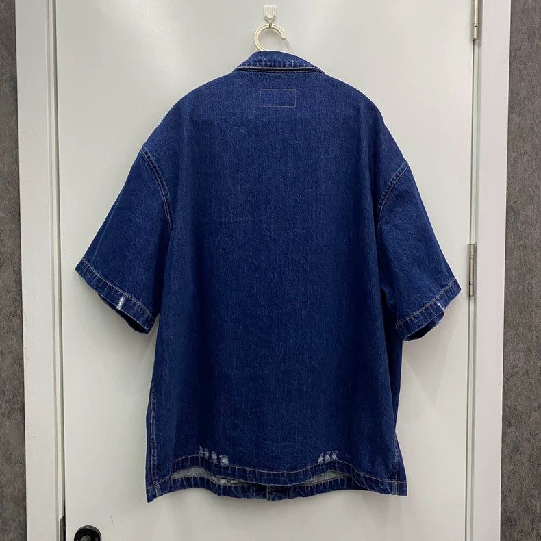 Prada Prada Triangle logo denim short sleeves 2502-Nextarrow Size US XL / EU 56 / 4 - 2 Thumbnail