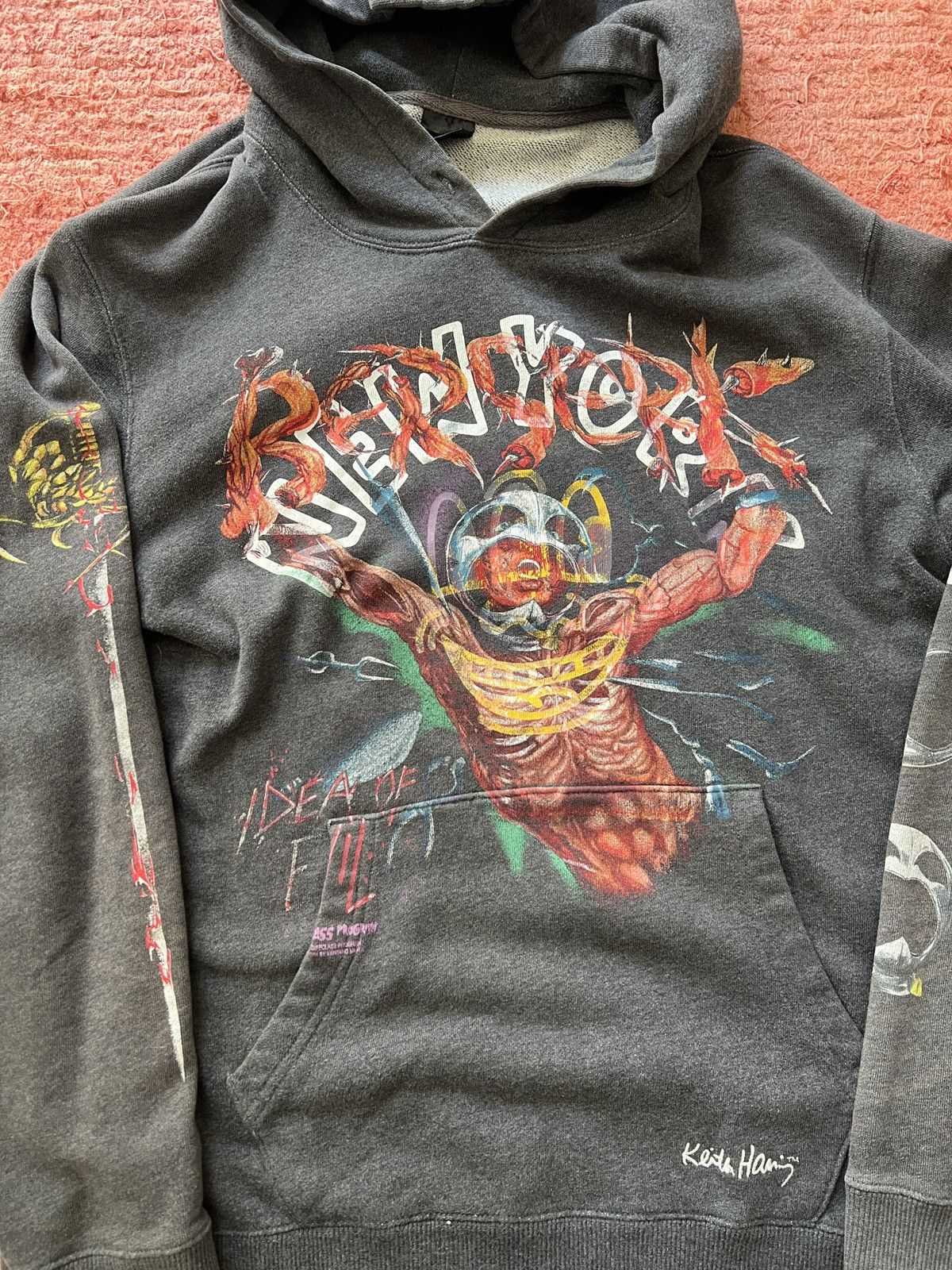 Band Tees Berserk Anime Idea of Evil Hoodie Keith Haring Size US L / EU 52-54 / 3 - 5 Thumbnail