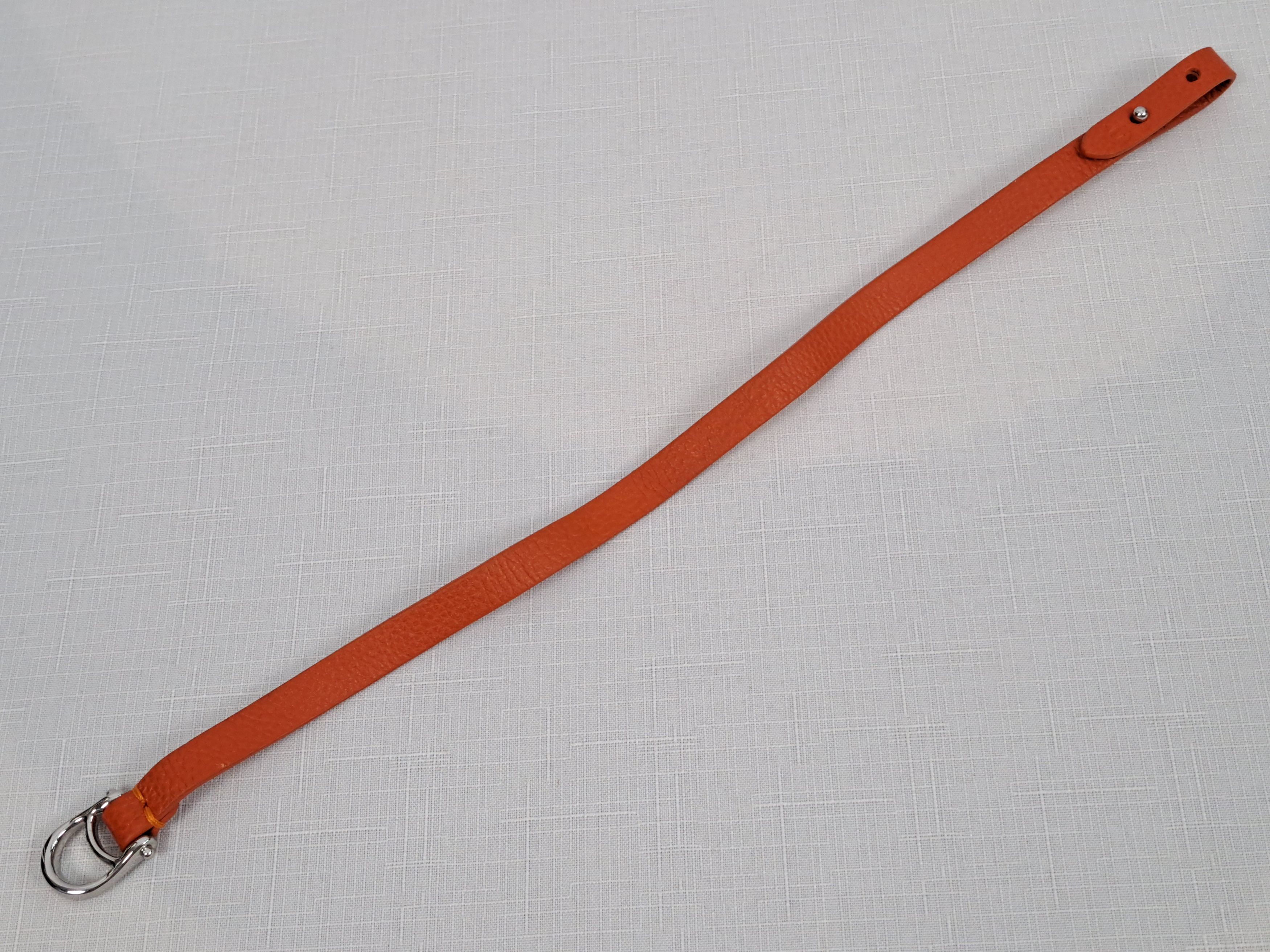 Aigner Aigner double tour leather bracelet In orange. Size ONE SIZE - 6 Thumbnail