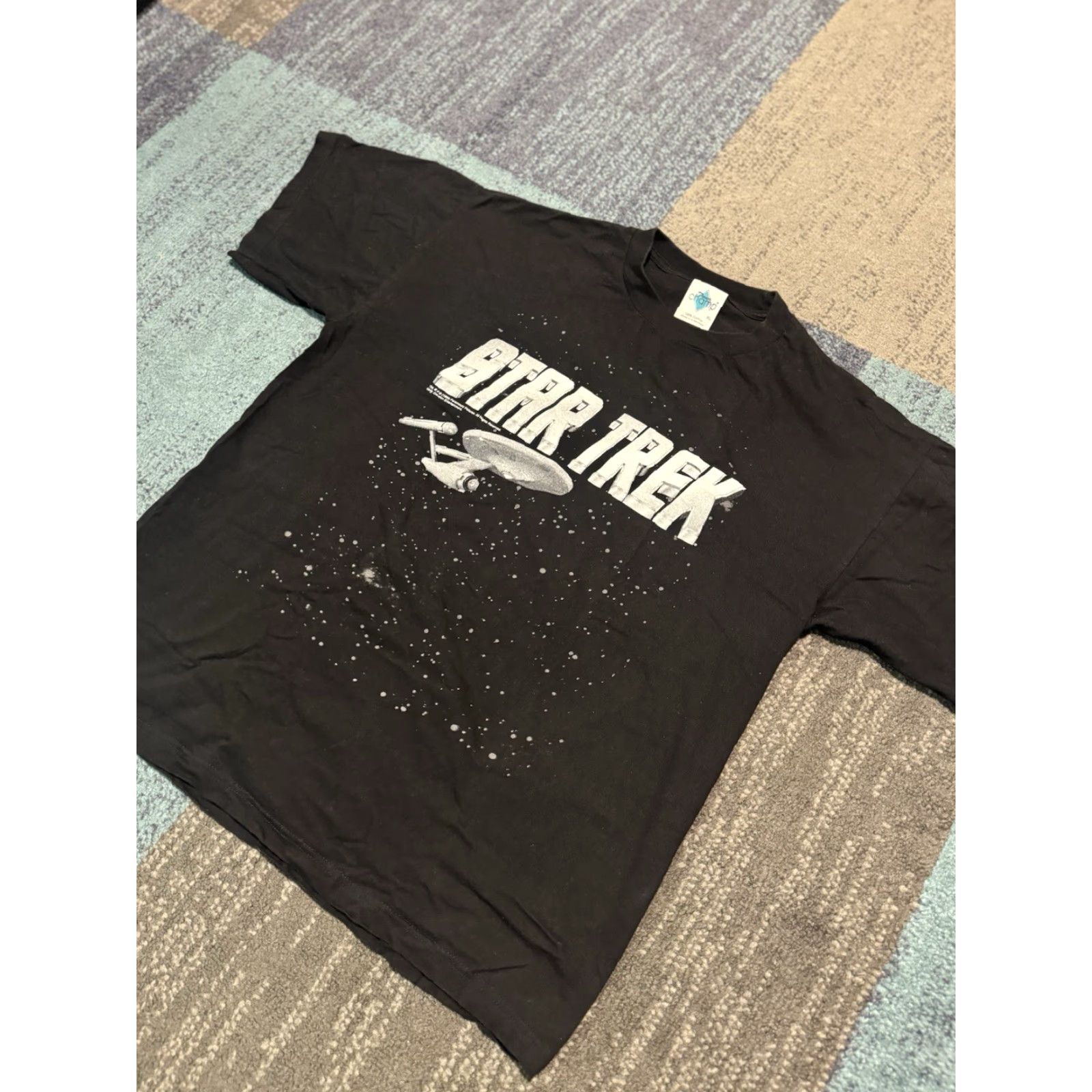 Vintage VINTAGE Star Trek T Shirt Tour Champ Men’s XL Black Ship Stars 1998 Paramount Size US XL / EU 56 / 4 - 4 Thumbnail