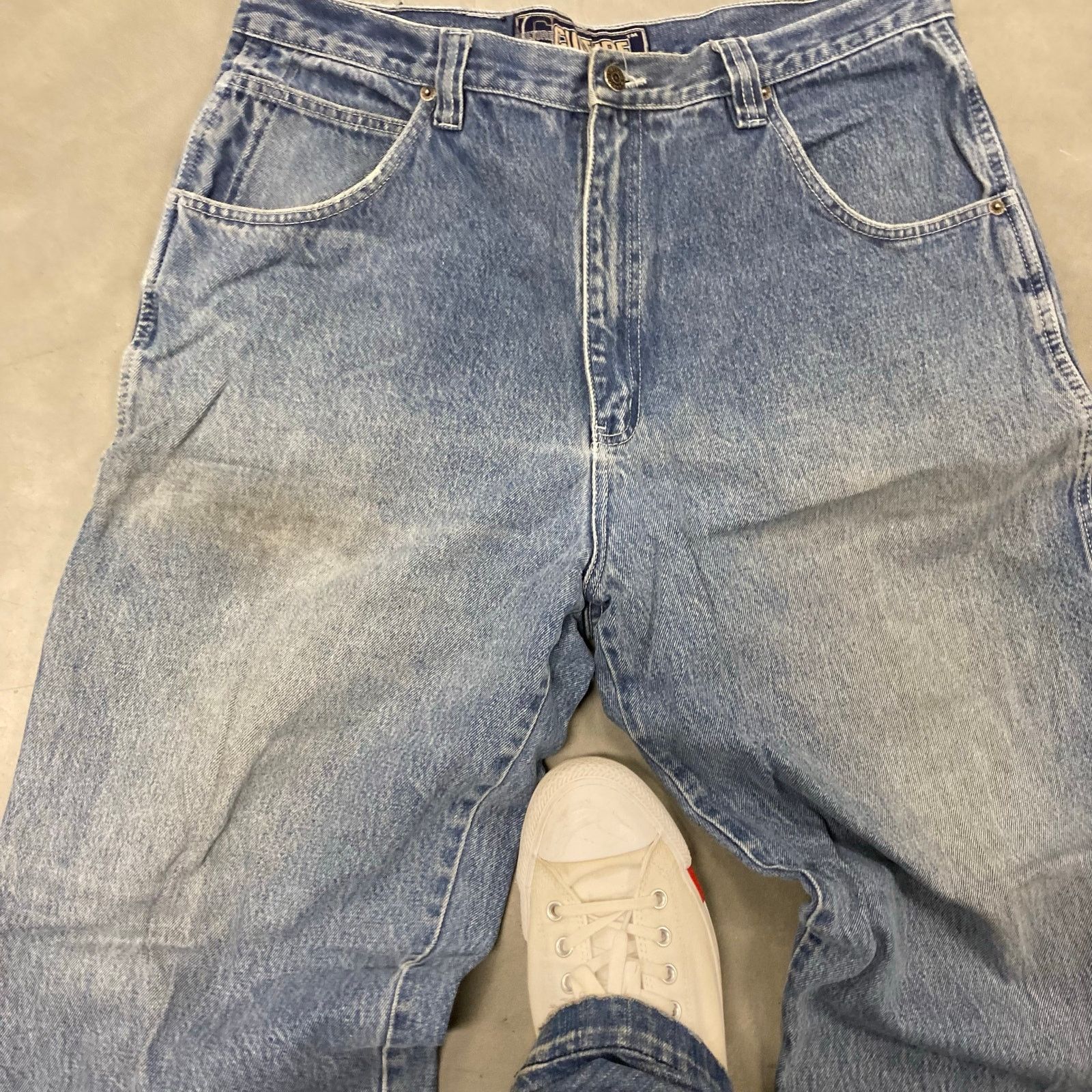 Vintage vintage baggy y2k culture jam cargo jeans 38x32 Size US 38 / EU 54 - 4 Thumbnail