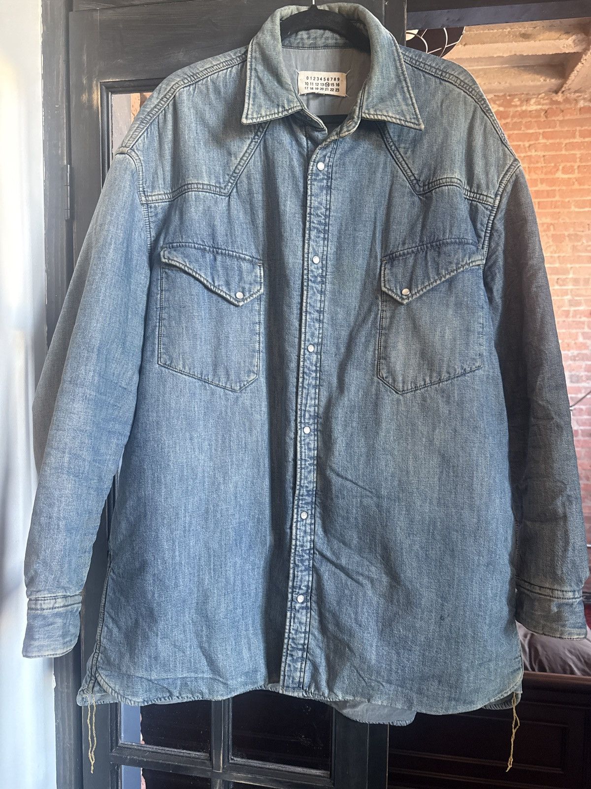 Maison Margiela Maison Margiela over sized padded denik shirt Size US L / EU 52-54 / 3 - 3 Thumbnail