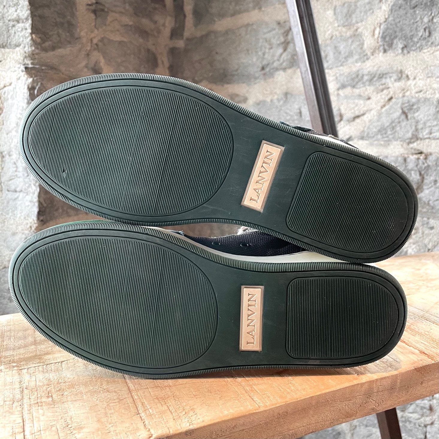 Lanvin Lanvin Forest Green Multi-fabric Mid-top Sneakers Size US 8 / EU 41 - 7 Thumbnail
