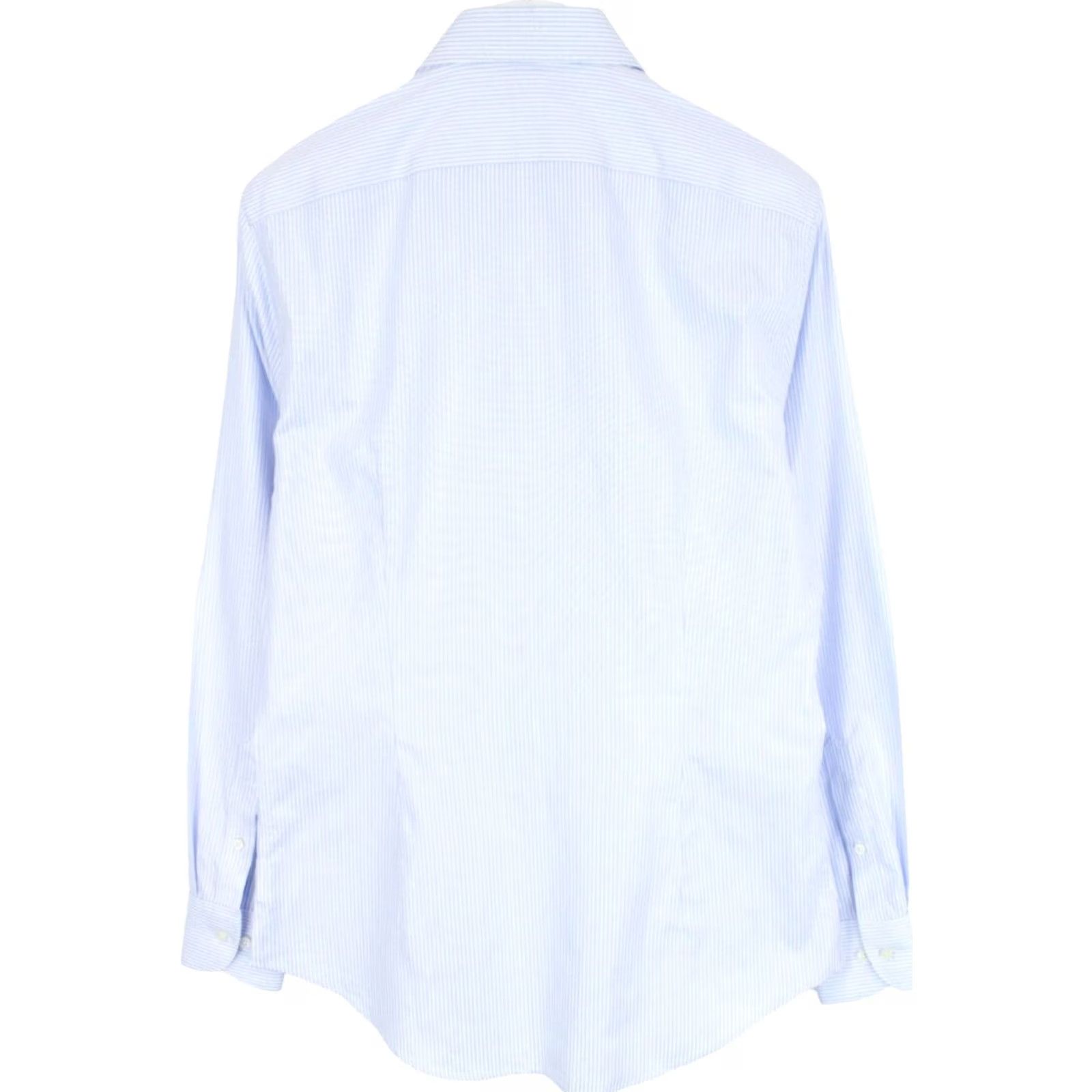 Suitsupply Suitsupply Try On Extra Slim Fit Formal Shirt Men's 41 / 16 Pinstriped Blue Pinstriped Shirt 41/16 Mens Right? Size 42R - 2 Thumbnail