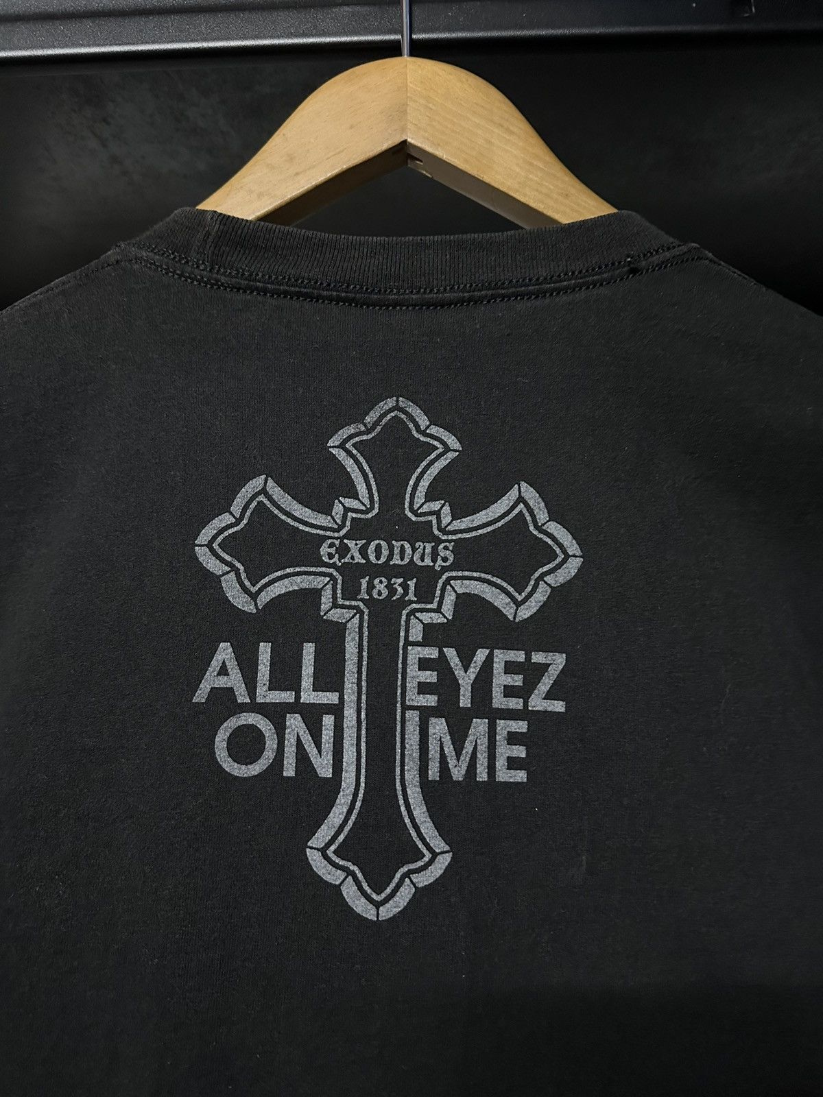 Band Tees × Rap Tees × Vintage Vintage Late 90s Tupac Rapper All Eyez On Me Faded Tee Size US L / EU 52-54 / 3 - 9 Thumbnail
