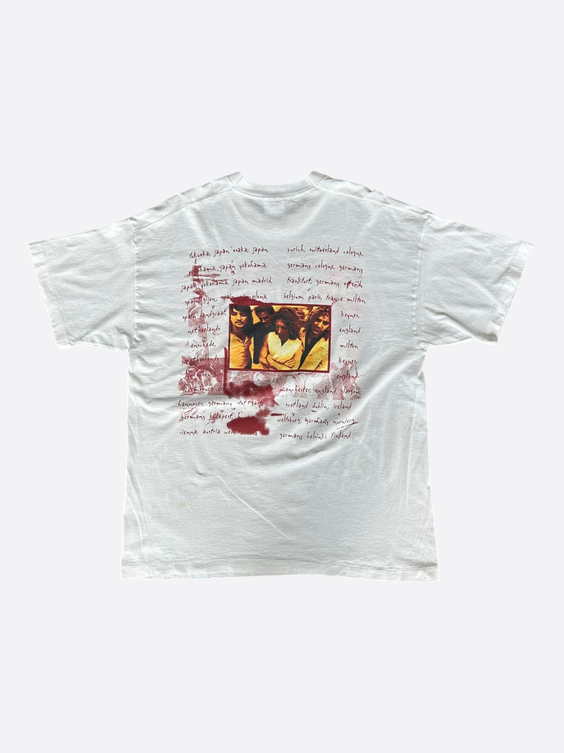 Vintage Vintage White Bon Jovi These Days Tour T-Shirt Size US L / EU 52-54 / 3 - 2 Thumbnail