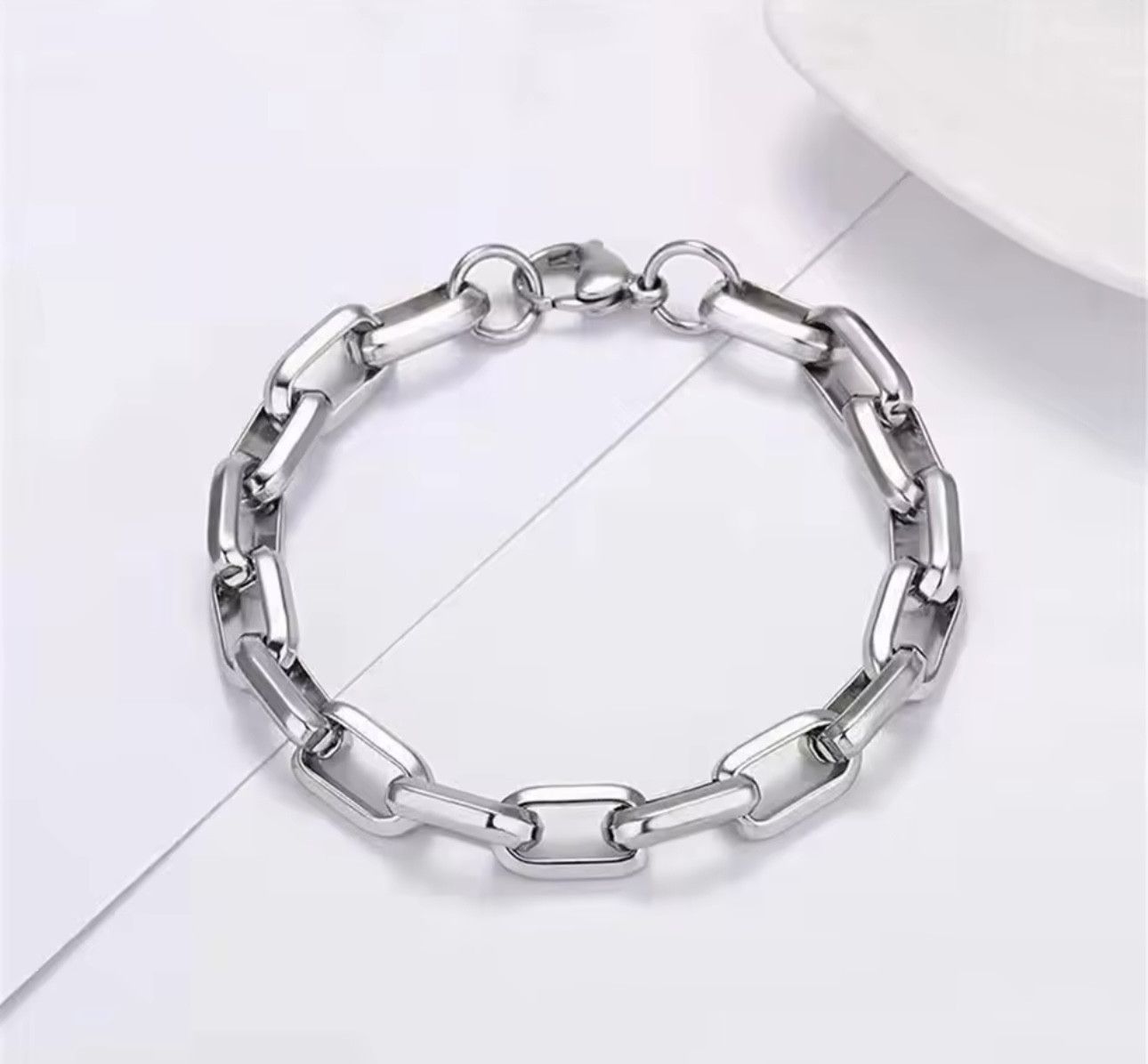 Jewelry × Vintage Stainless Steel Biker Rock Chain Bracelet Size ONE SIZE - 4 Thumbnail