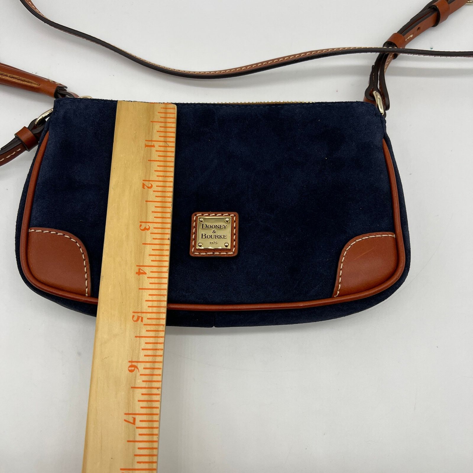 Dooney & Bourke Dooney & Bourke Suede Slim Crossbody Bags Navy Size ONE SIZE - 12 Thumbnail
