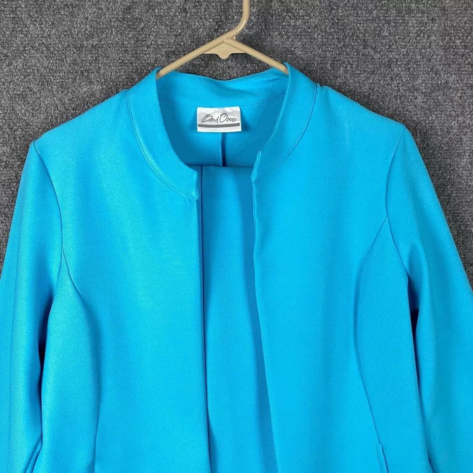 Other Ben Over Blazer Size 10 Women's Cardigan Stretch Blue Adults Size L / US 10 / IT 46 - 2 Thumbnail