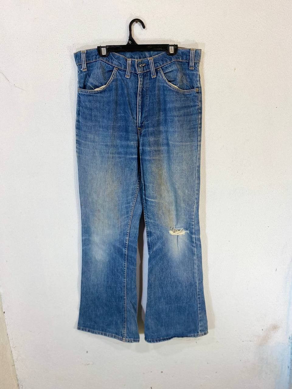 Levi's vintage 70s levis 646 bootcut flare distressed denim Size US 32 / EU 48 - 6 Thumbnail