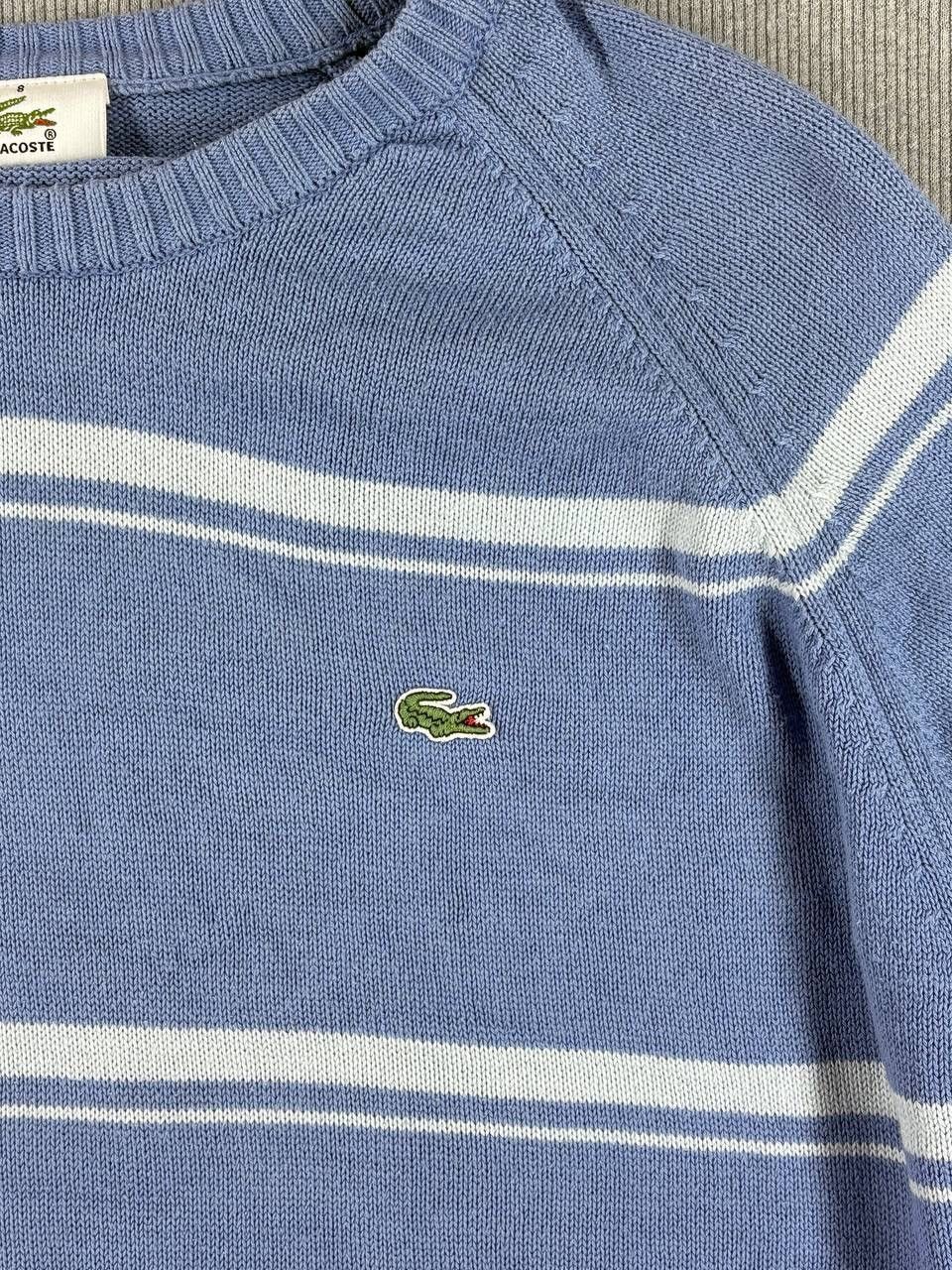 Lacoste Lacoste vintage knit sweater blue/white mini logo Size US L / EU 52-54 / 3 - 3 Thumbnail