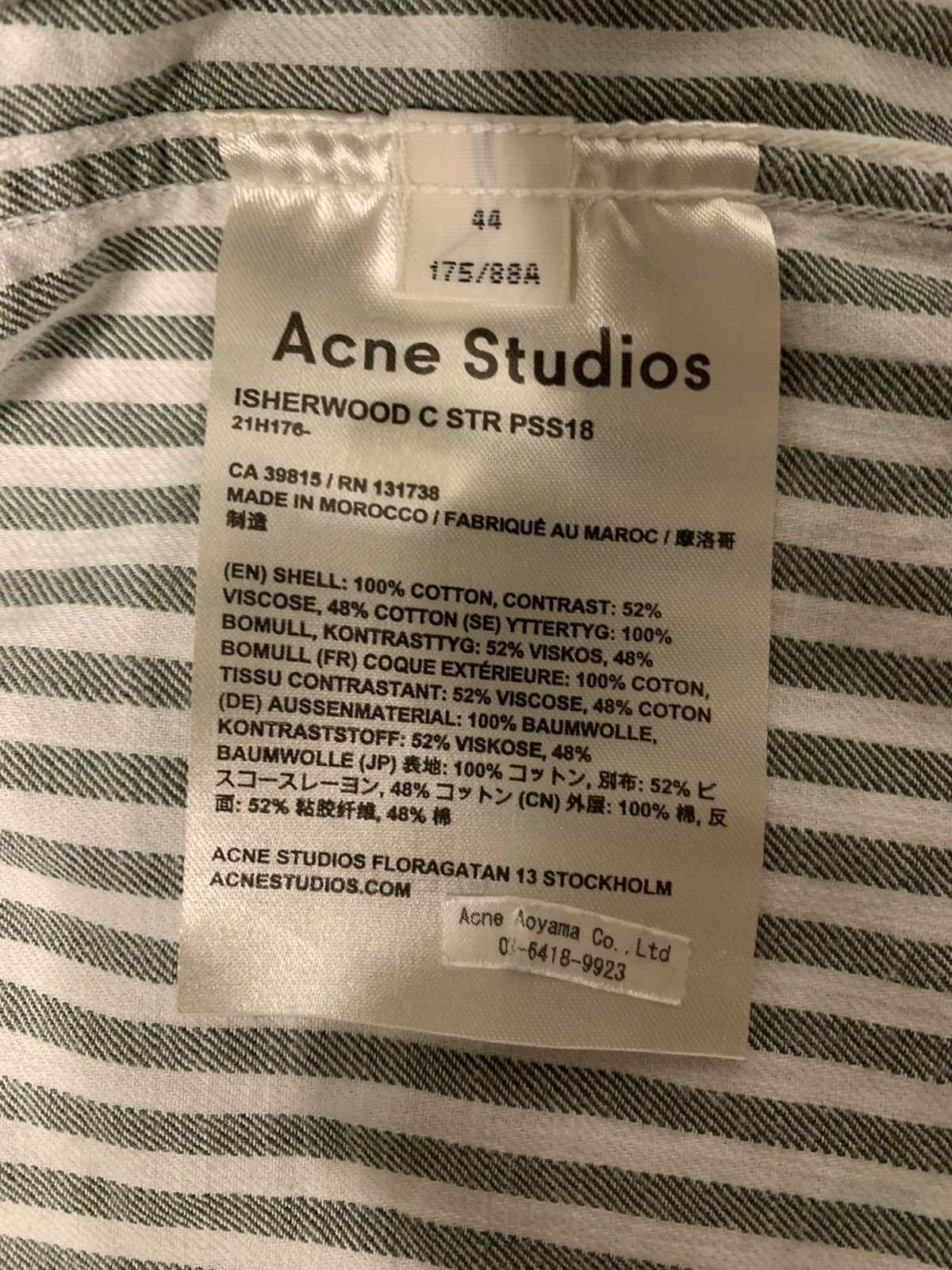 Acne Studios Acne SS18 Isherwood Shirt Size US S / EU 44-46 / 1 - 4 Thumbnail