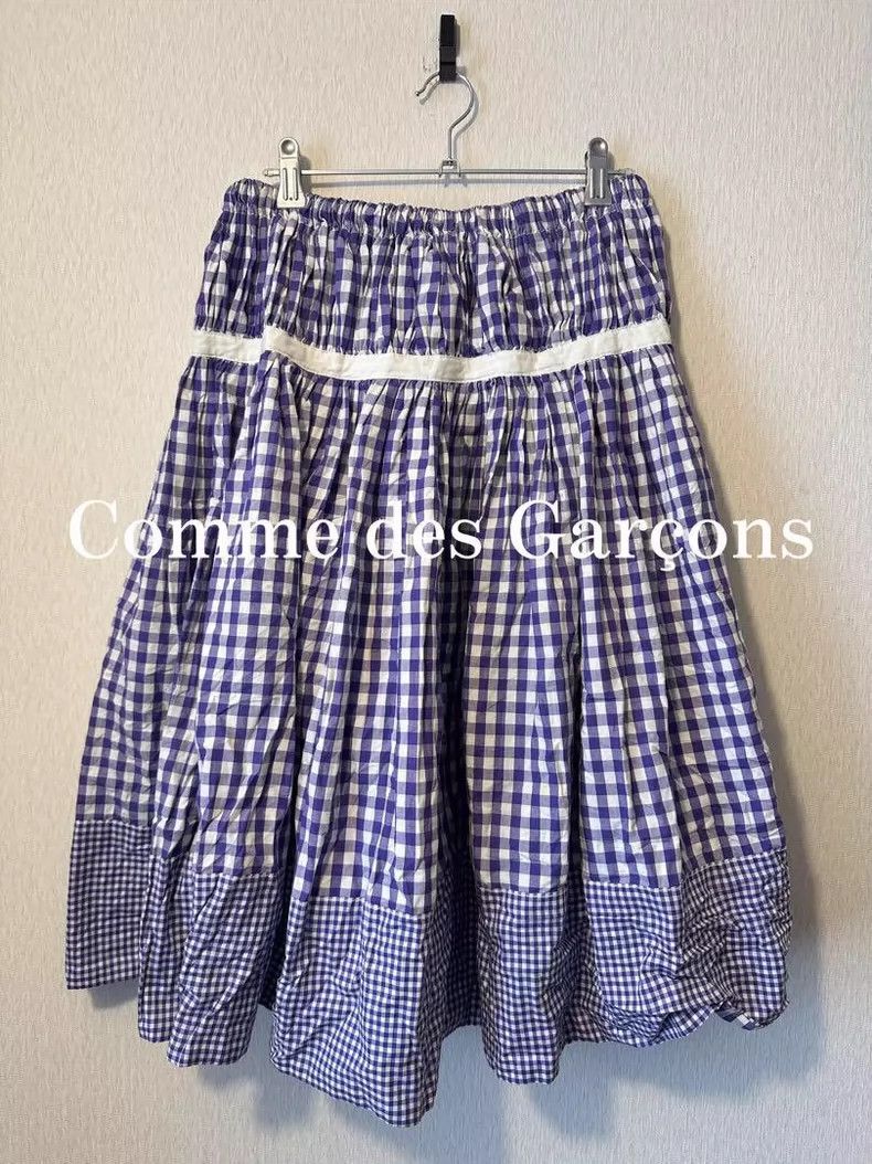 Comme des Garcons Comme des Garçons Gingham Patchwork Skirt- DMC Size US 27 - 1 Thumbnail