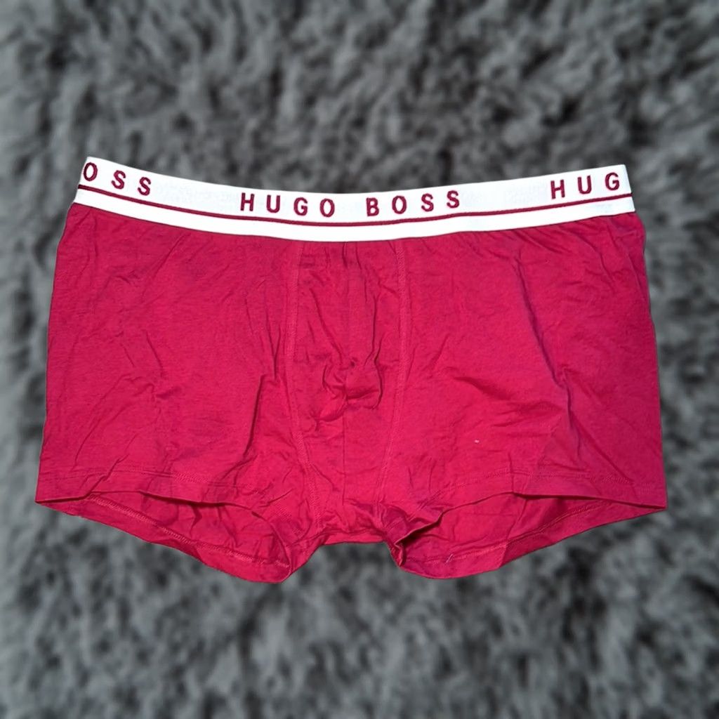 Hugo Boss HUGO BOSS Boxer Brief Underwear Cotton Stretch Pink 2XL Regular Men Mens Women? (Note: incorrect) Size 48R - 1 Thumbnail