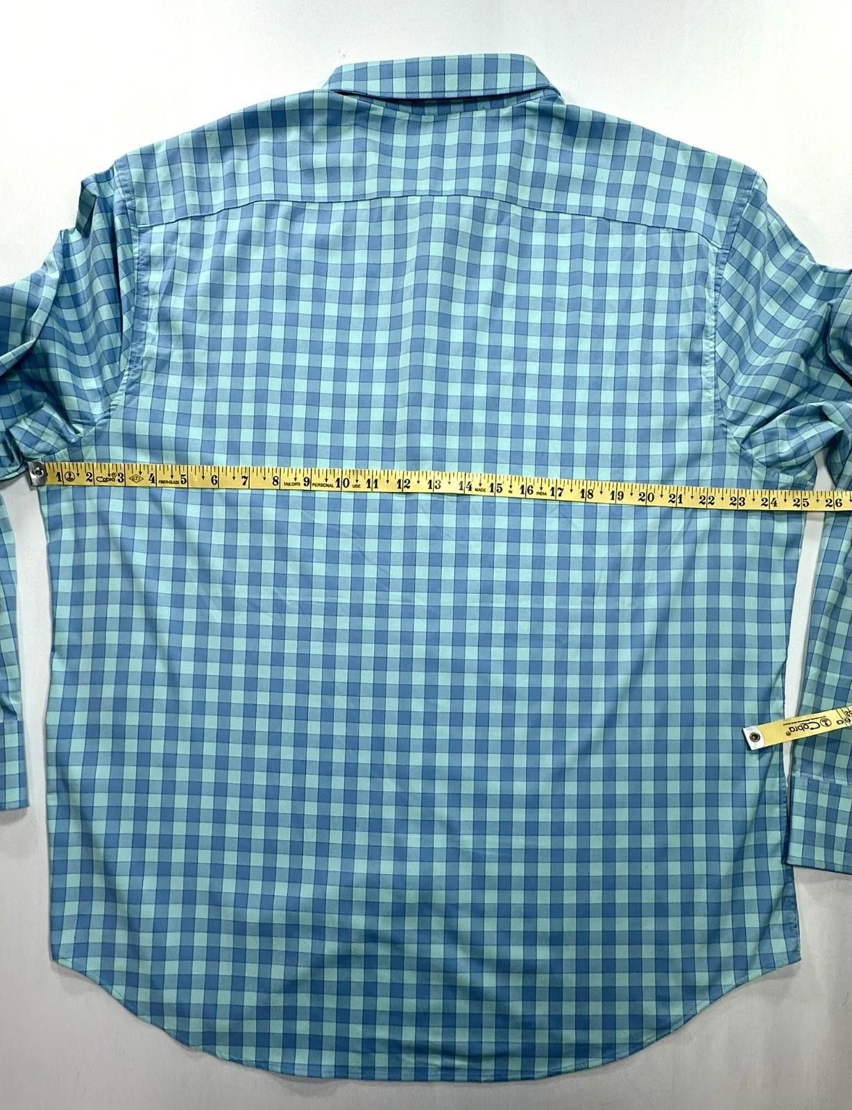 Bonobos Bonobos Standard Fit Nylon/Spandex Button Up Blue Mens XL Size US XL / EU 56 / 4 - 4 Thumbnail