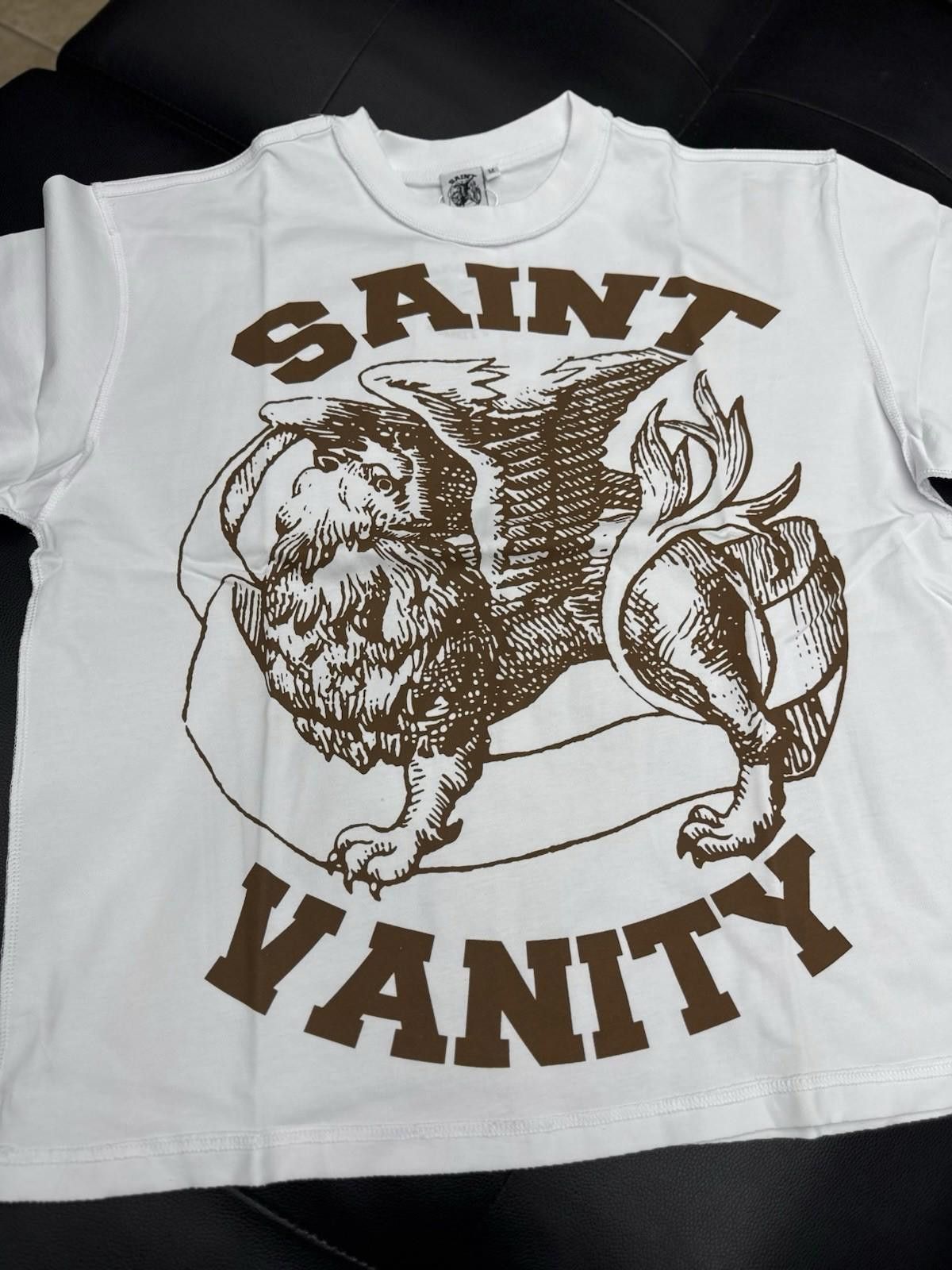 Saint Vanity Size (M) - Saint Vanity T-shirt Brown Logo Authentic (NEW) Size US M / EU 48-50 / 2 - 2 Thumbnail