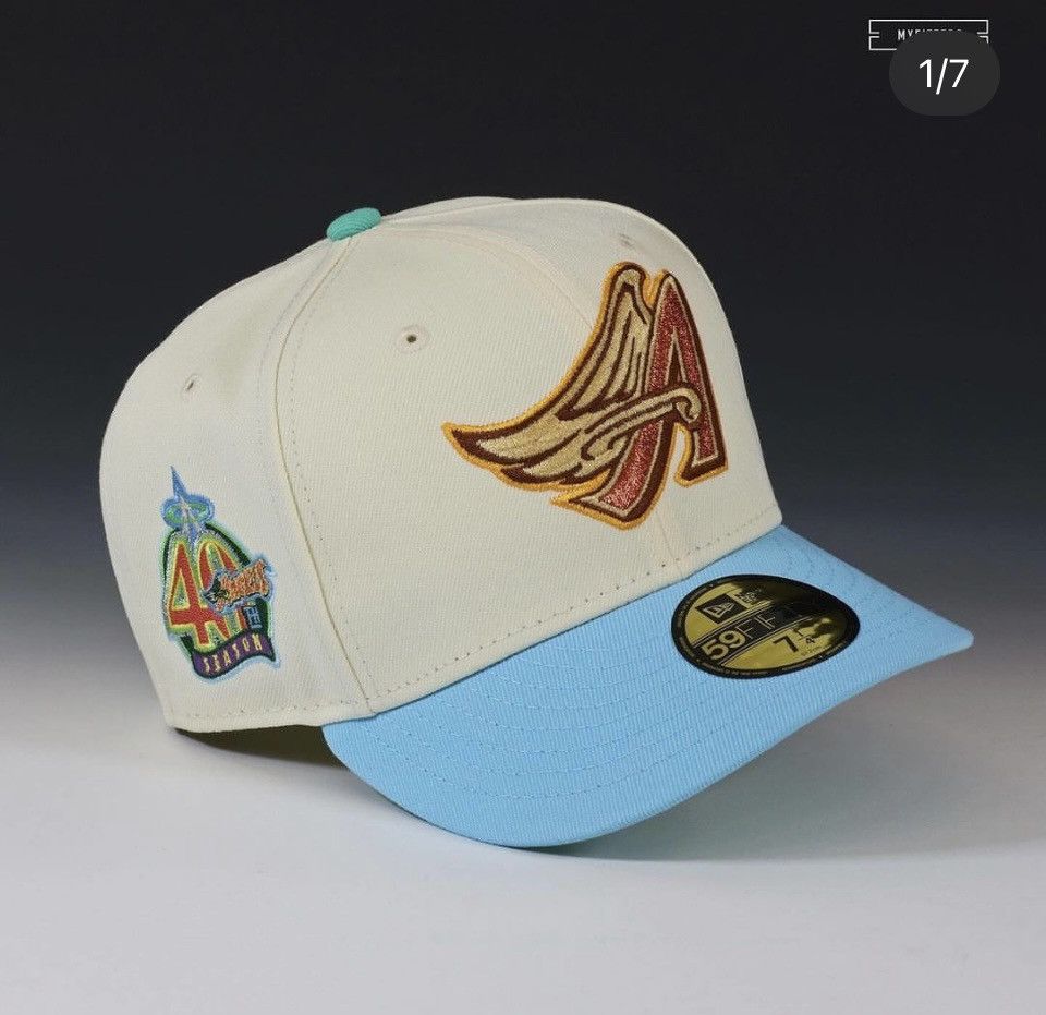 image of Myfitteds Los Anaheim Angels 40Th Seasons Patch Size 7 5/8 in White, Men's