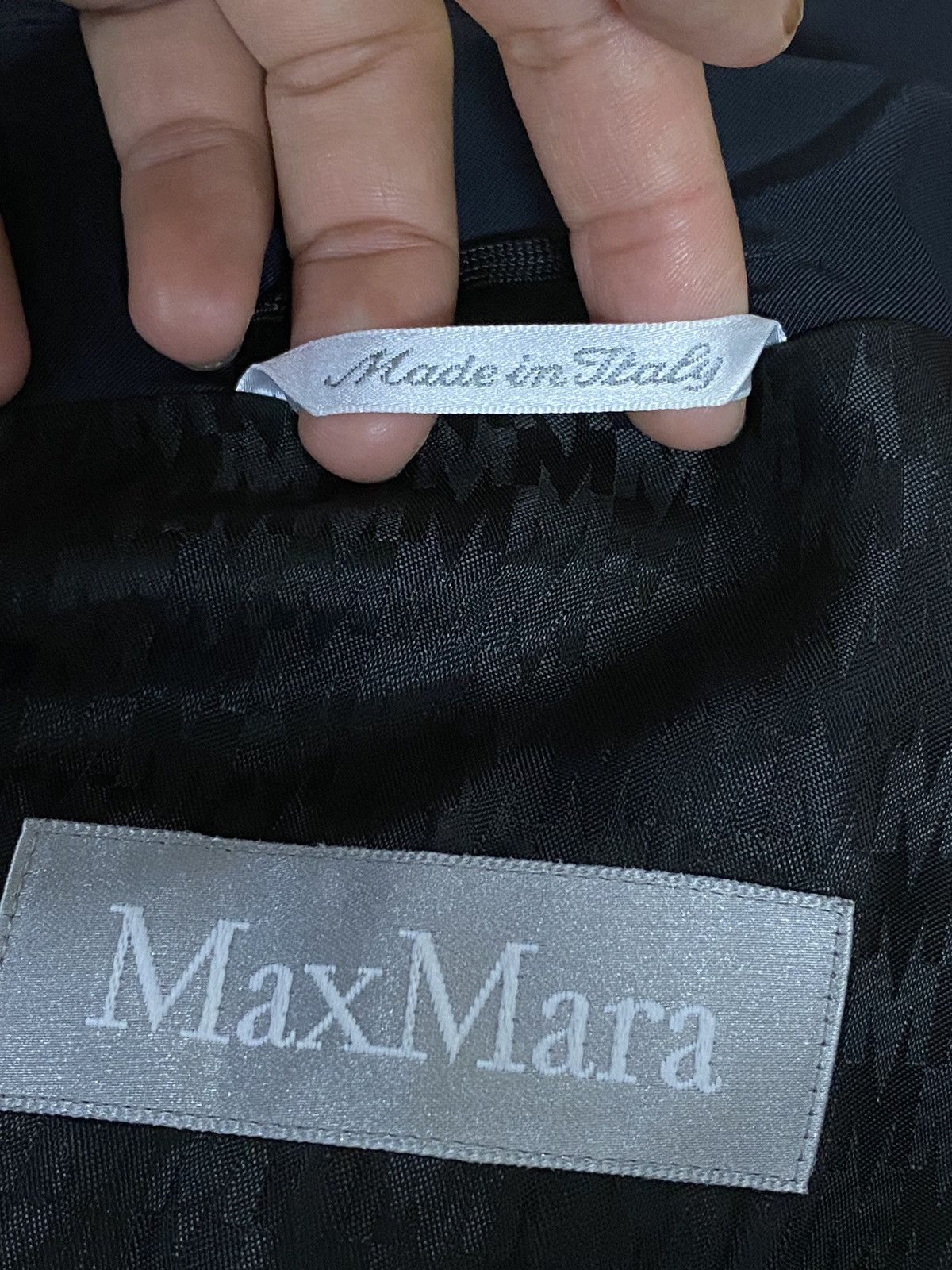 Designer Max Mara Black Jacket Size US M / EU 48-50 / 2 - 11 Thumbnail