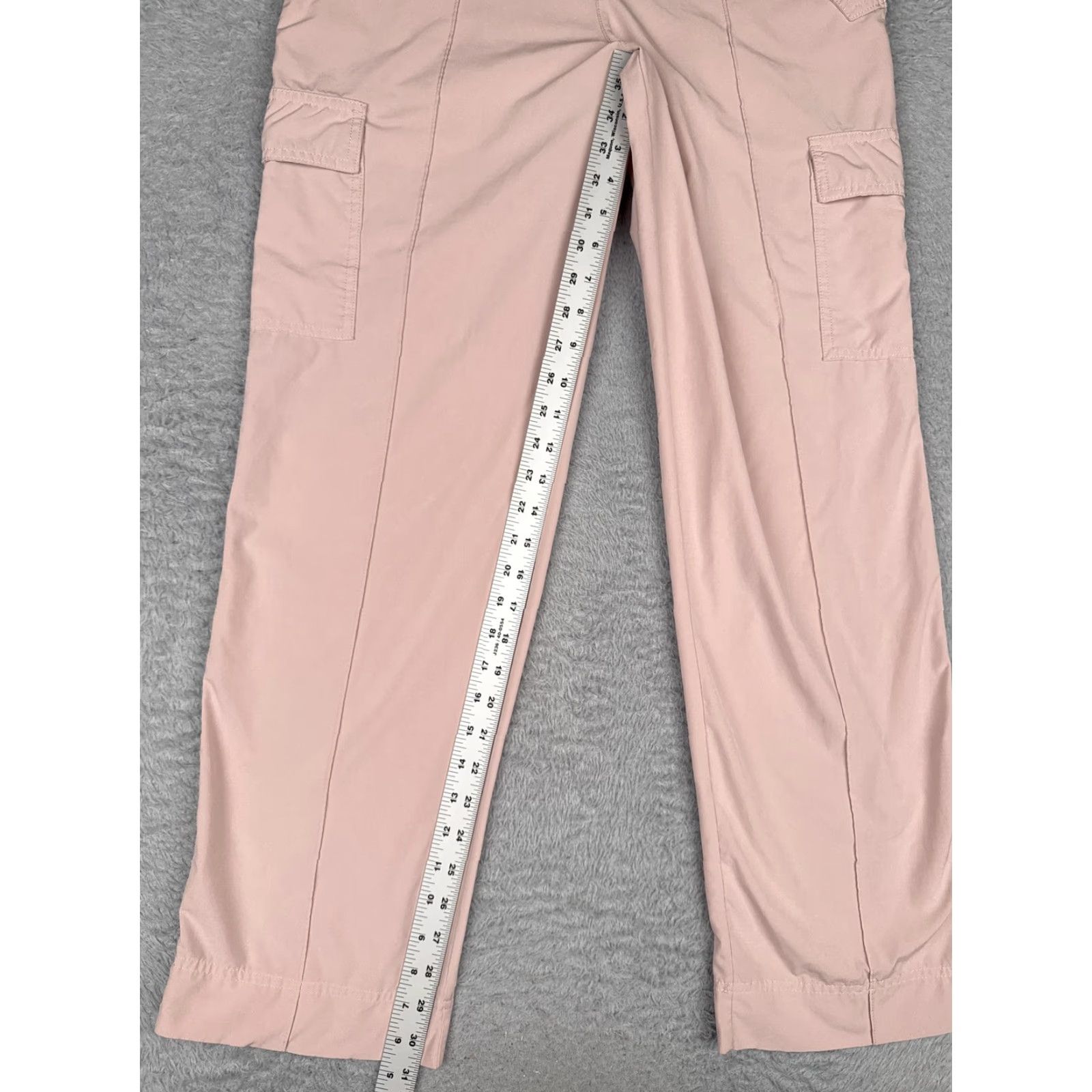 Athleta Athleta Pants Womens 8 Pink Khakis Cargo Pockets Elastic Waist Hiking Walking Size 30" / US 8 / IT 44 - 6 Thumbnail