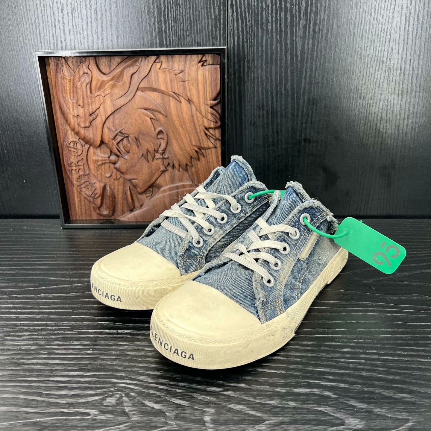 Balenciaga Balenciaga Denim Blue Lowtop Sneakers 37 Women Size US 6.5 / IT 36.5 - 1 Thumbnail