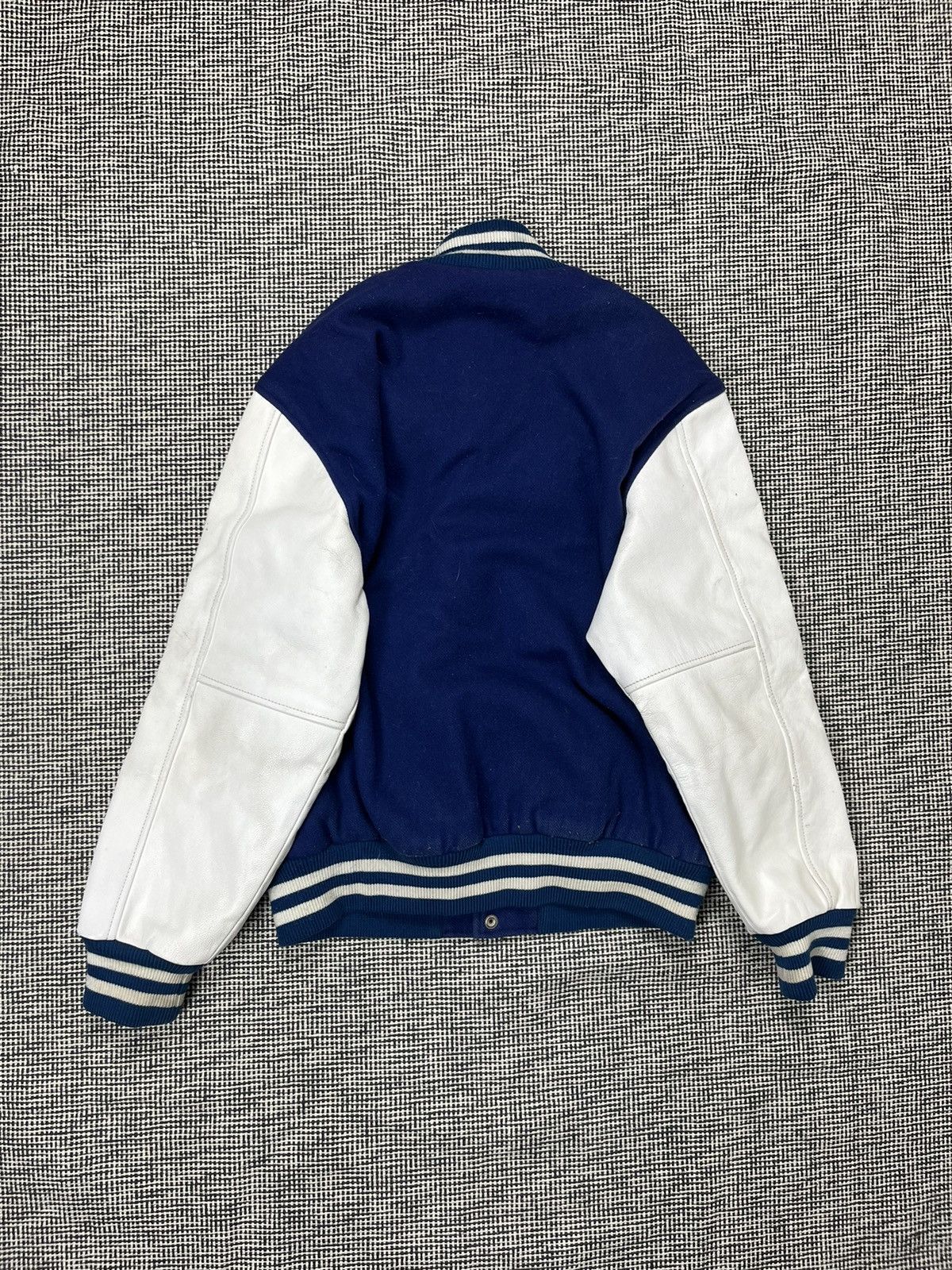 Stewart & Strauss Wool & leather blue stewart & strauss varsity jacket Size US L / EU 52-54 / 3 - 3 Thumbnail