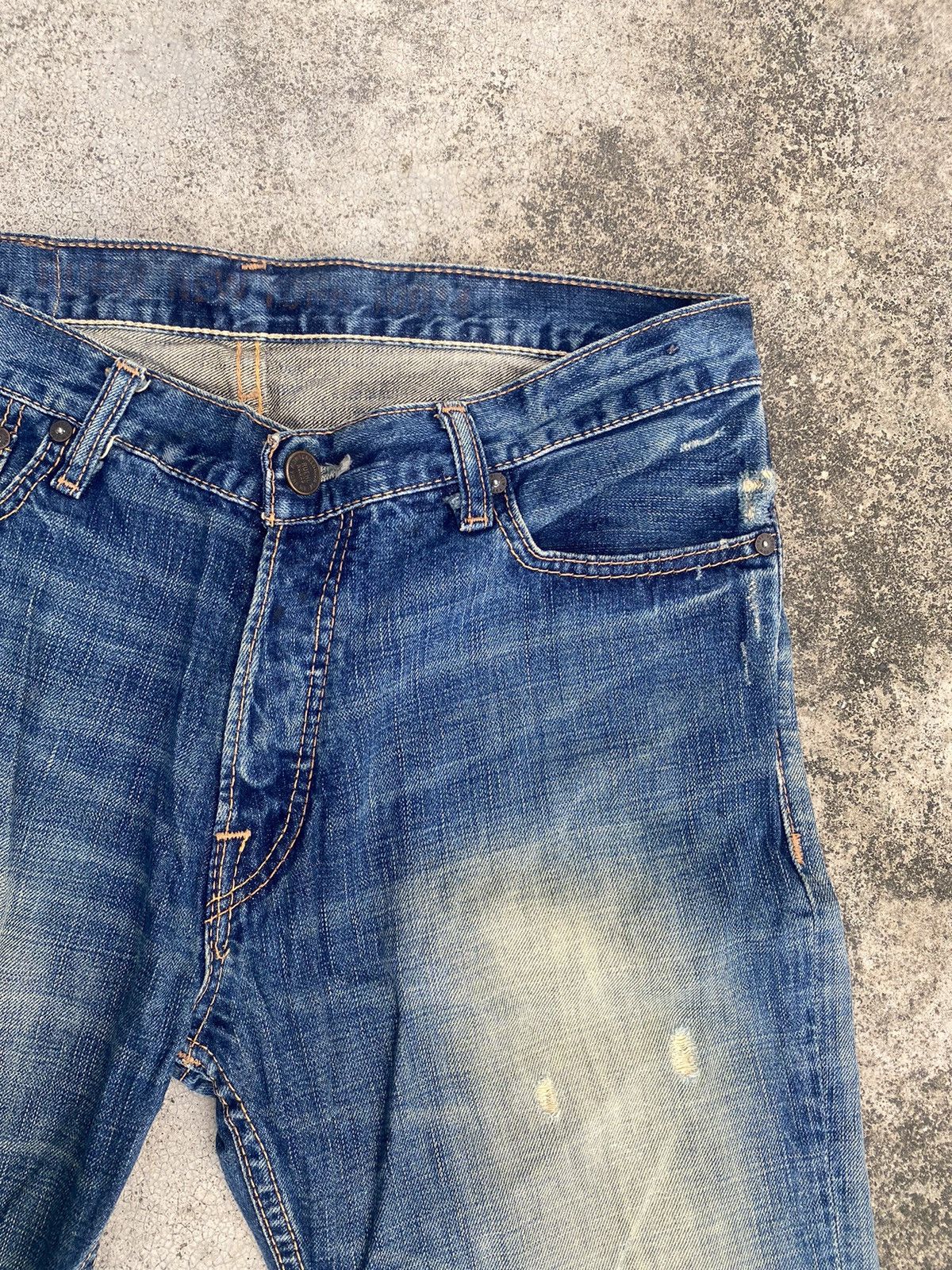 If Six Was Nine × Japanese Brand × Ruehl No. 925 Flare Jeans Ruehl No 925 Distressd Clawmark Size US 34 / EU 50 - 9 Thumbnail