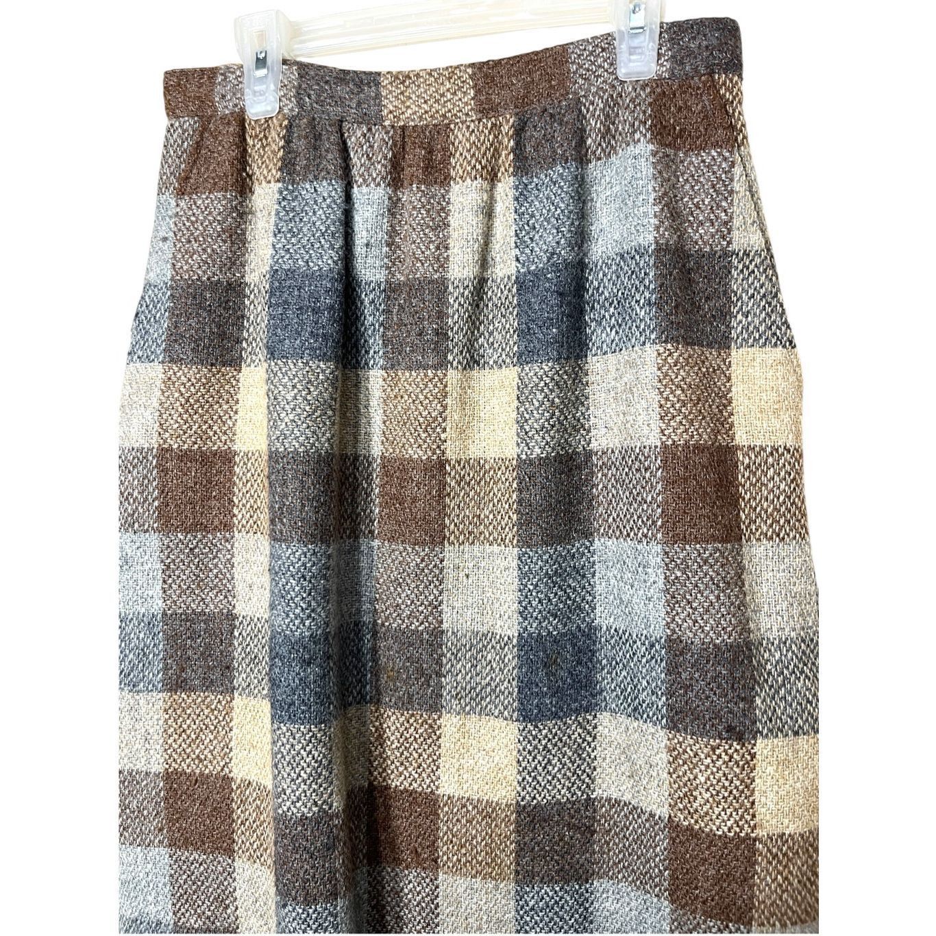 Other Vintage Country Suburbans Wool Blend Plaid Skirt Size 10 Size 32" / US 10 / IT 46 - 2 Thumbnail