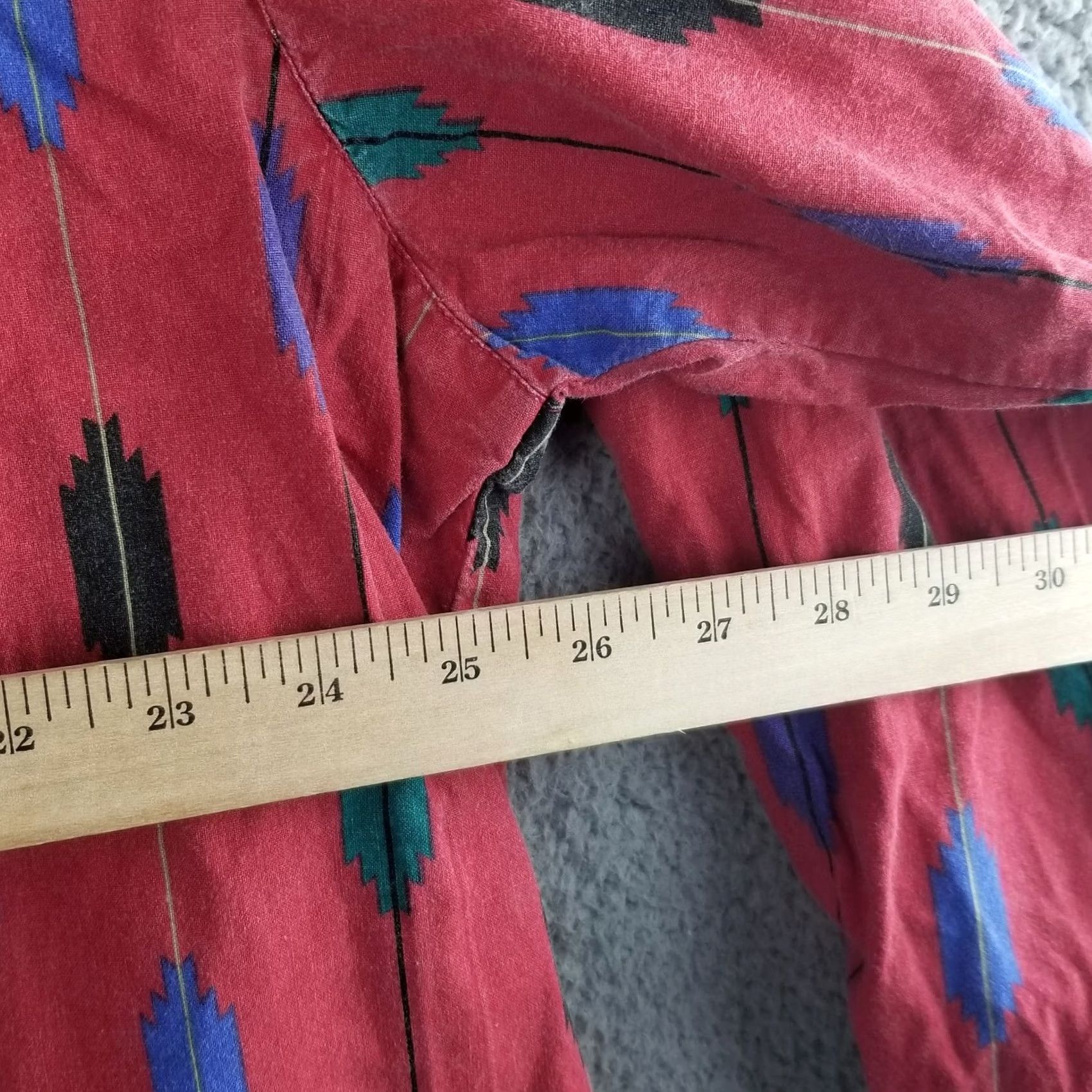 Vintage Greatland Denim Shirt Western Casual Men L Red AOP Cowboy Vintage Shirt Down Button-Up 100% Cotton Greatland Men Shirt Western Denim Red L Vintage Size US L / EU 52-54 / 3 - 5 Thumbnail