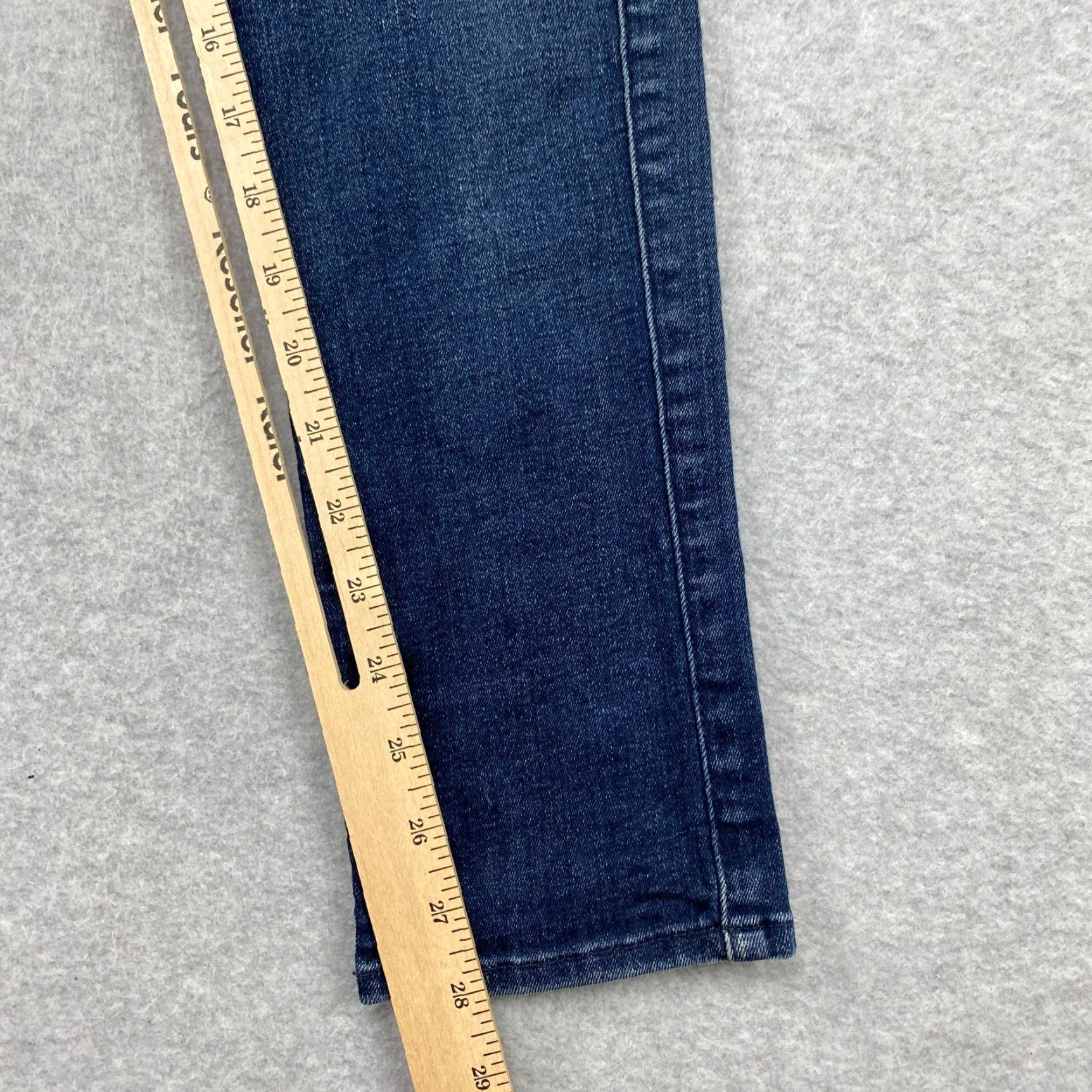 7 For All Mankind VINTAGE? (No) 7 For All Mankind Josefina Jeans Women 26 Blue Skinny Jeans 5-Pocket Distressed Button-Fly with Stretch Size 26" / US 2 / IT 38 - 6 Thumbnail