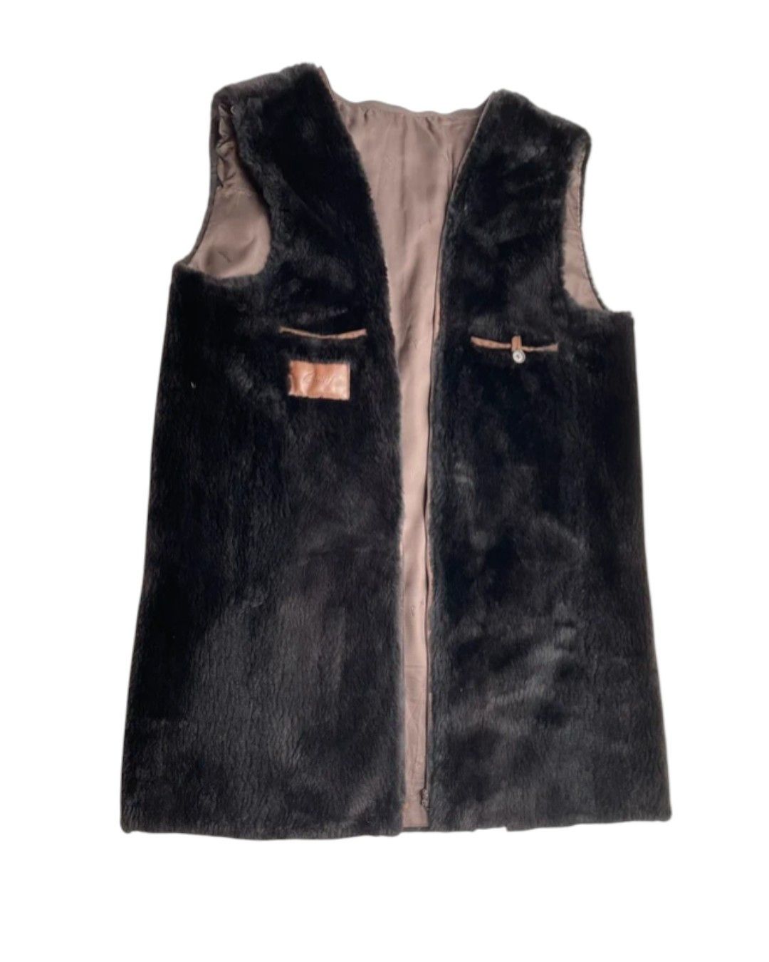 Brioni NUTRIA SHEARLING LEATHER HEAVY COAT WITH FOX FUR COLLAR Size US L / EU 52-54 / 3 - 3 Thumbnail